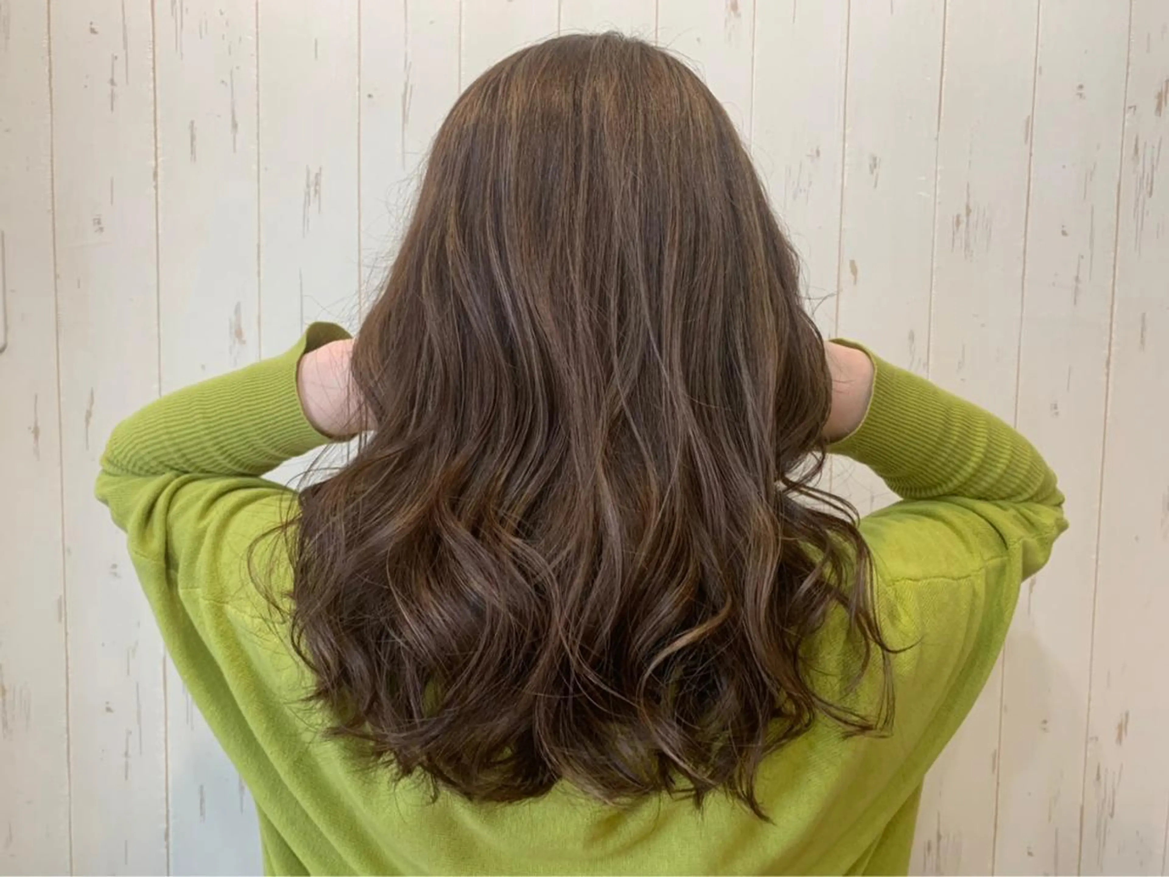 セミロング ヘアカラー&縮毛矯正 STAR☆RIVERのヘアスタイル