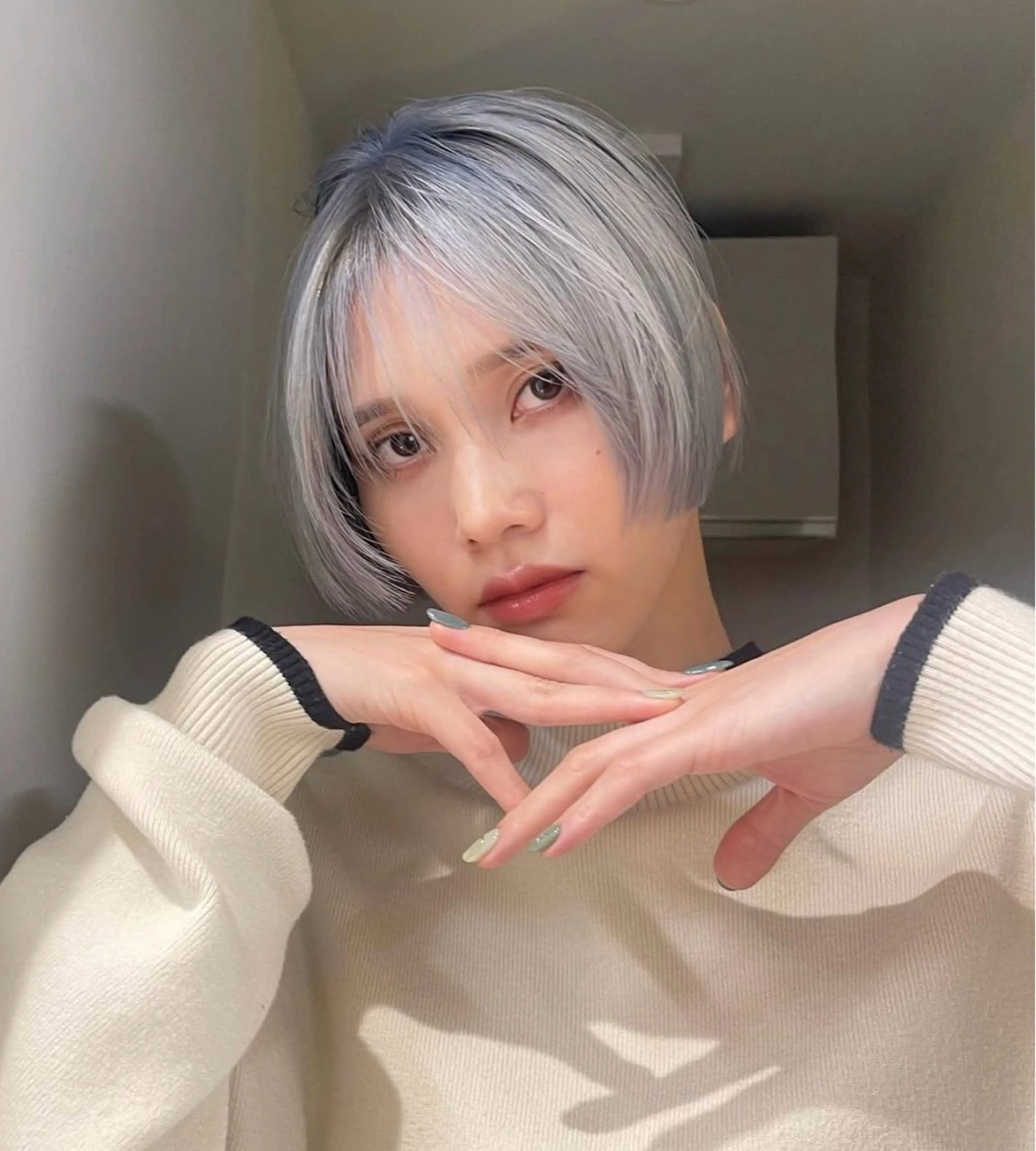 ロング カラー パーマ ヘアアレンジ レイヤー/韓国/透明 感/Shionのヘアスタイル