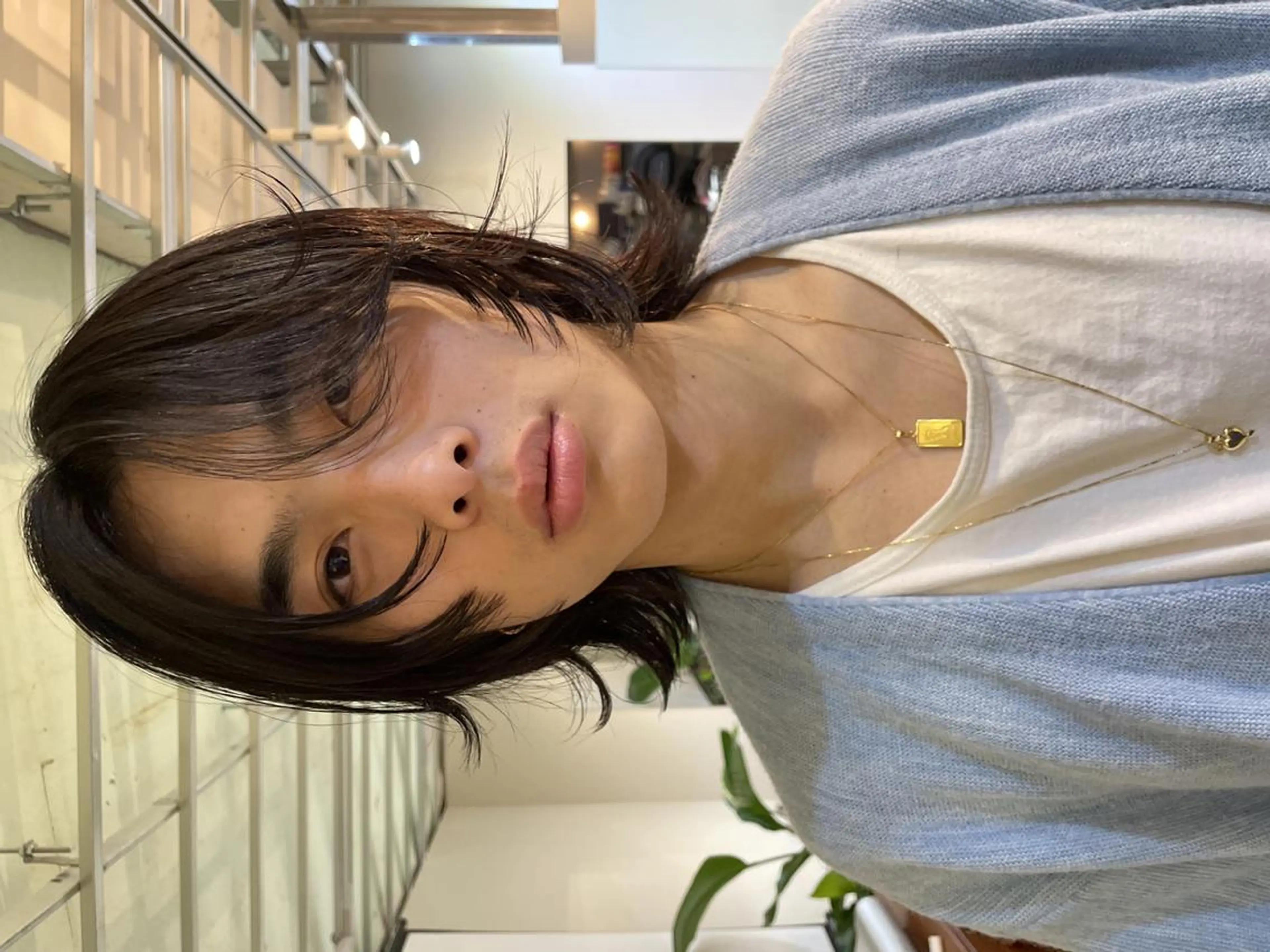 ショート カラー パーマ メンズ メンズブリーチ メンズハイライト メンズメッシュ ブリーチ ハイライトカラー カット パーマ CEINE loqのヘアスタイル