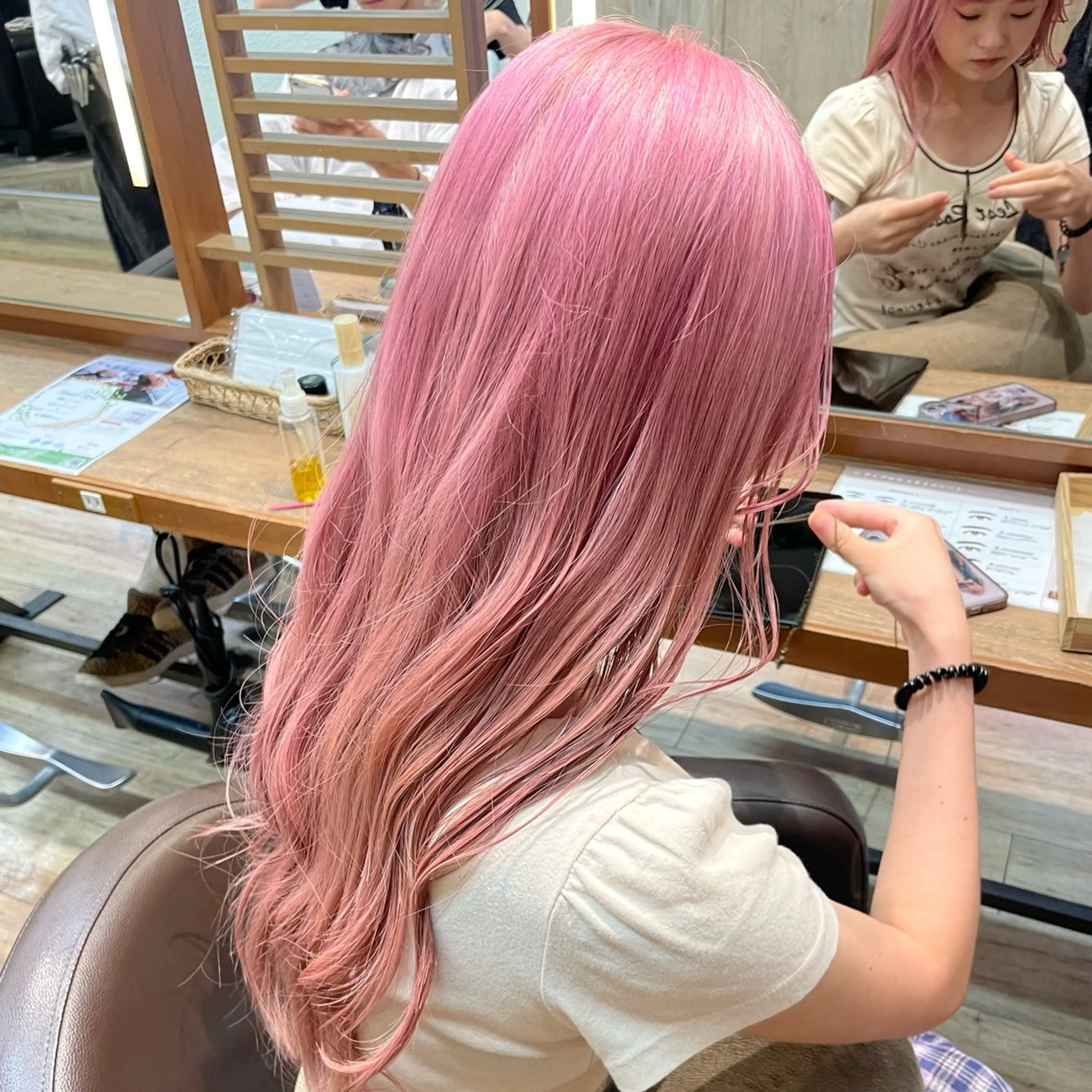 ロング カラー ヘアカラー トリートメント こいき/赤味消し /艶カラー🎀✨のヘアスタイル