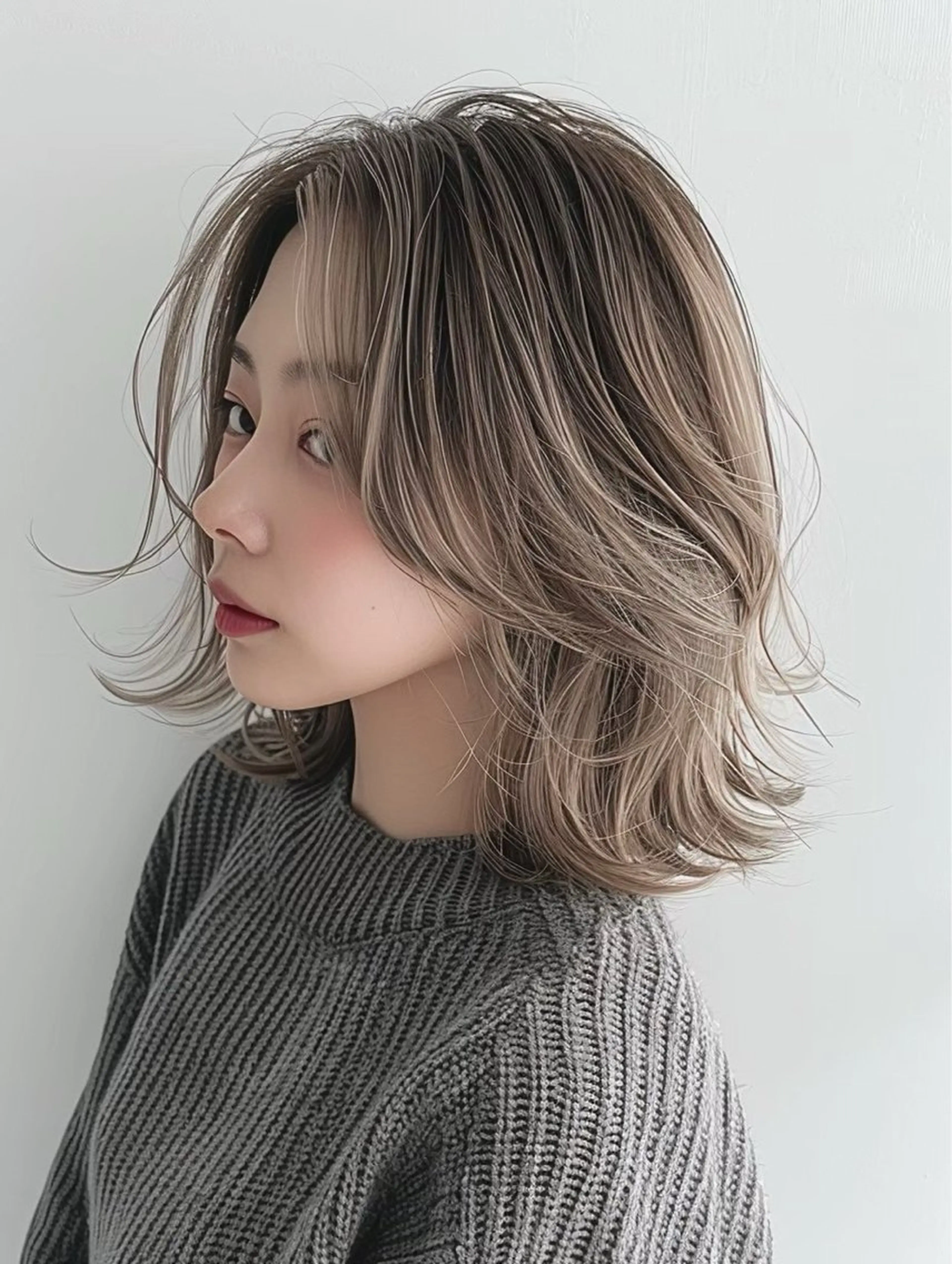 ミディアム motoトップカラー リスト/ブリーチカラのヘアスタイル