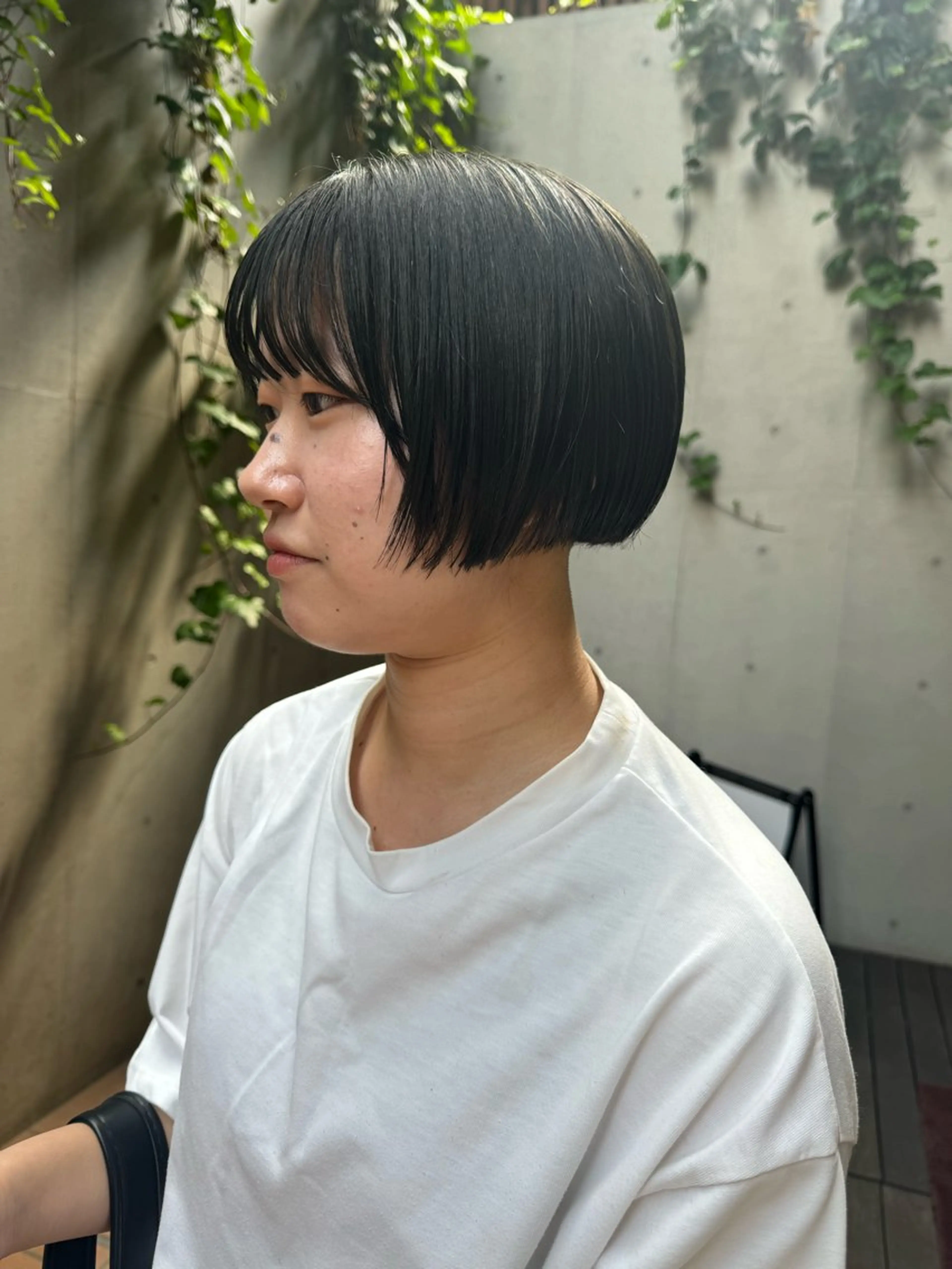 ショート ボブ カット ヘアカラー トリートメント 大人可愛い♡コテ巻き パーマ🌼杉田 萌恵のヘアスタイル