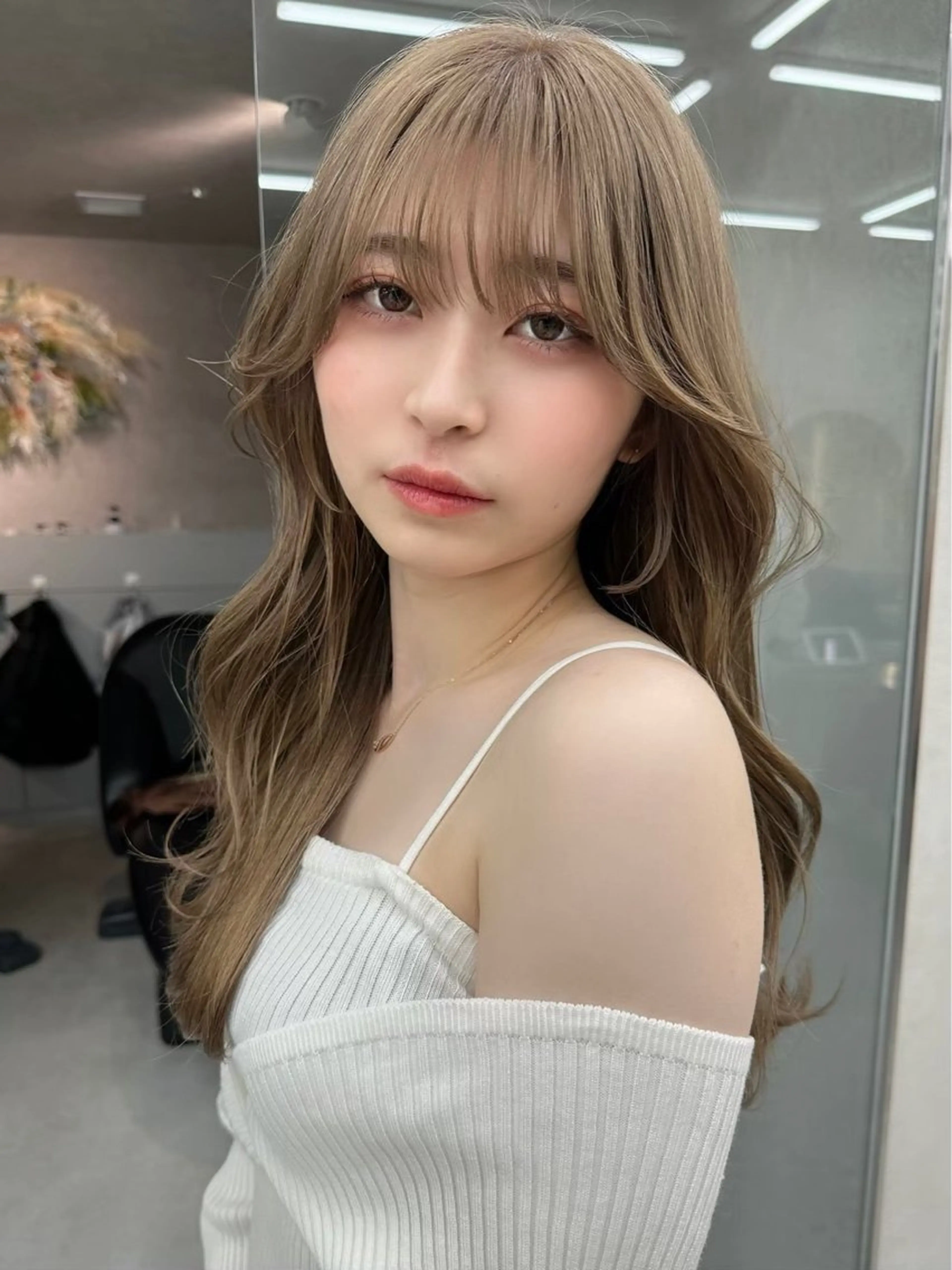 ロング カラー ヘアカラー トリートメント ANRI🎀 福岡美容師/韓国🎀のヘアスタイル