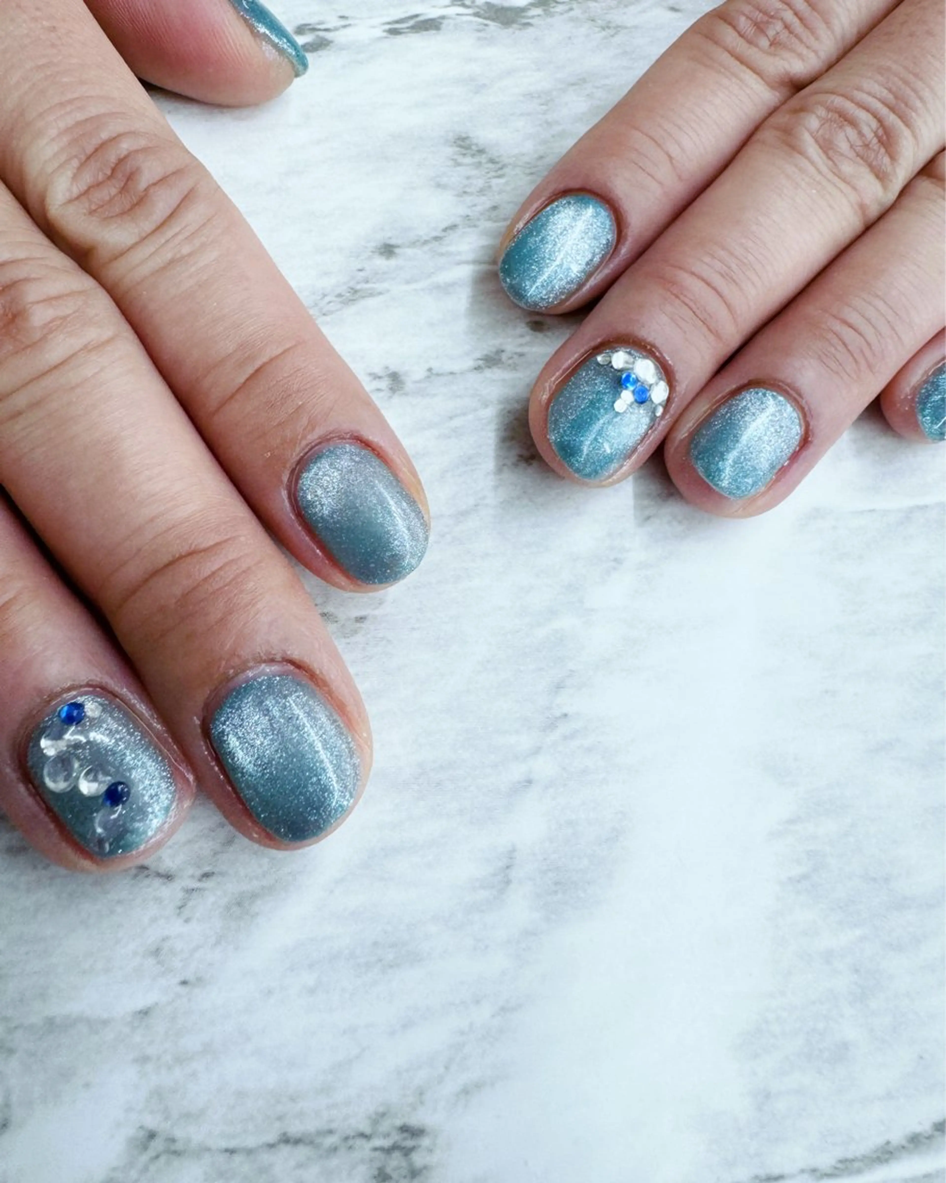 ネイル オフィスネイル ストーンネイル ハンドネイル フットネイル ハンドケア nail salon  AlgeTy所属・✴︎:.｡. MAKI.｡.:✴︎のネイルデザイン