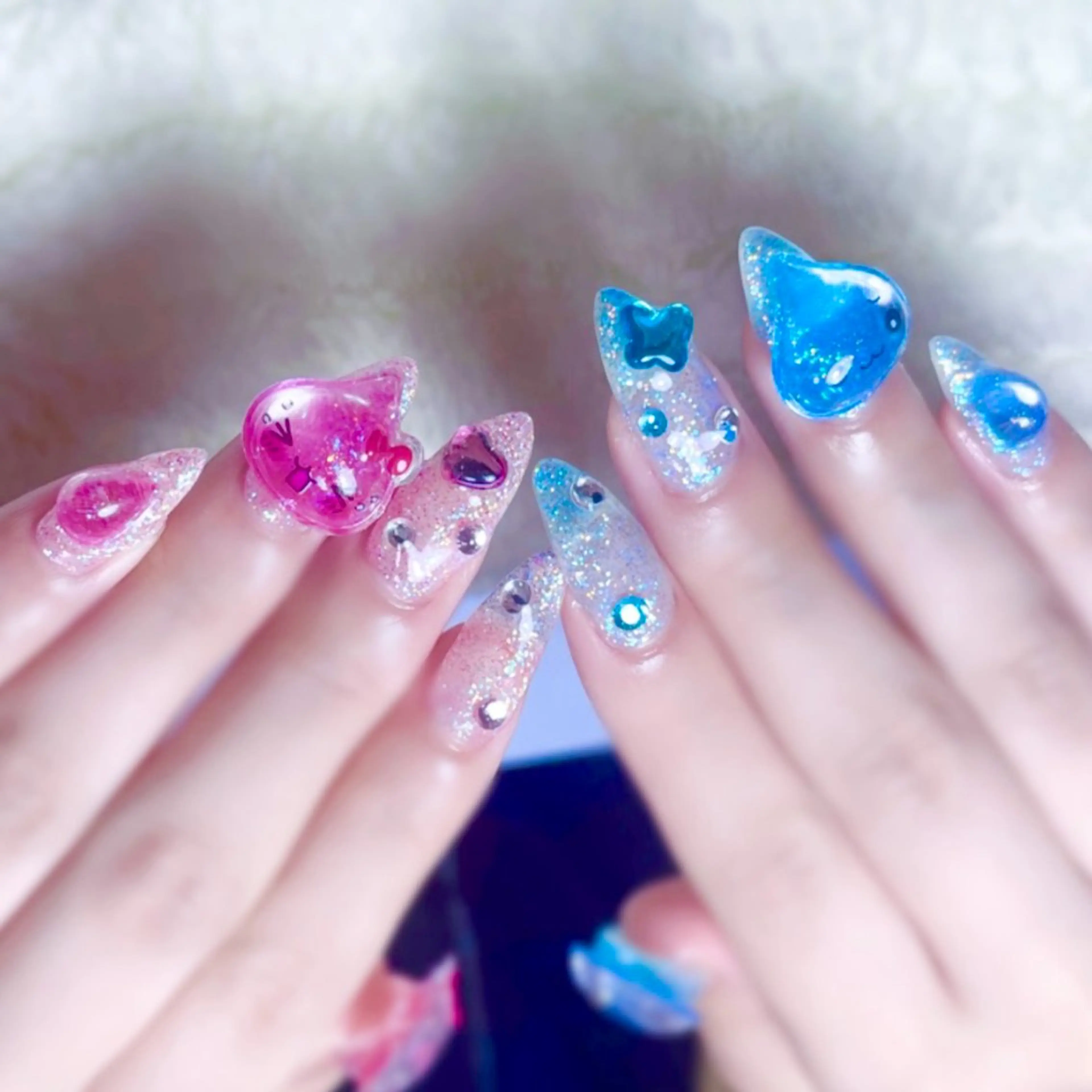 ネイル ミラーネイル ピンク ハンドネイル Chicchi 加茂宮駅徒歩3分のネイルデザイン