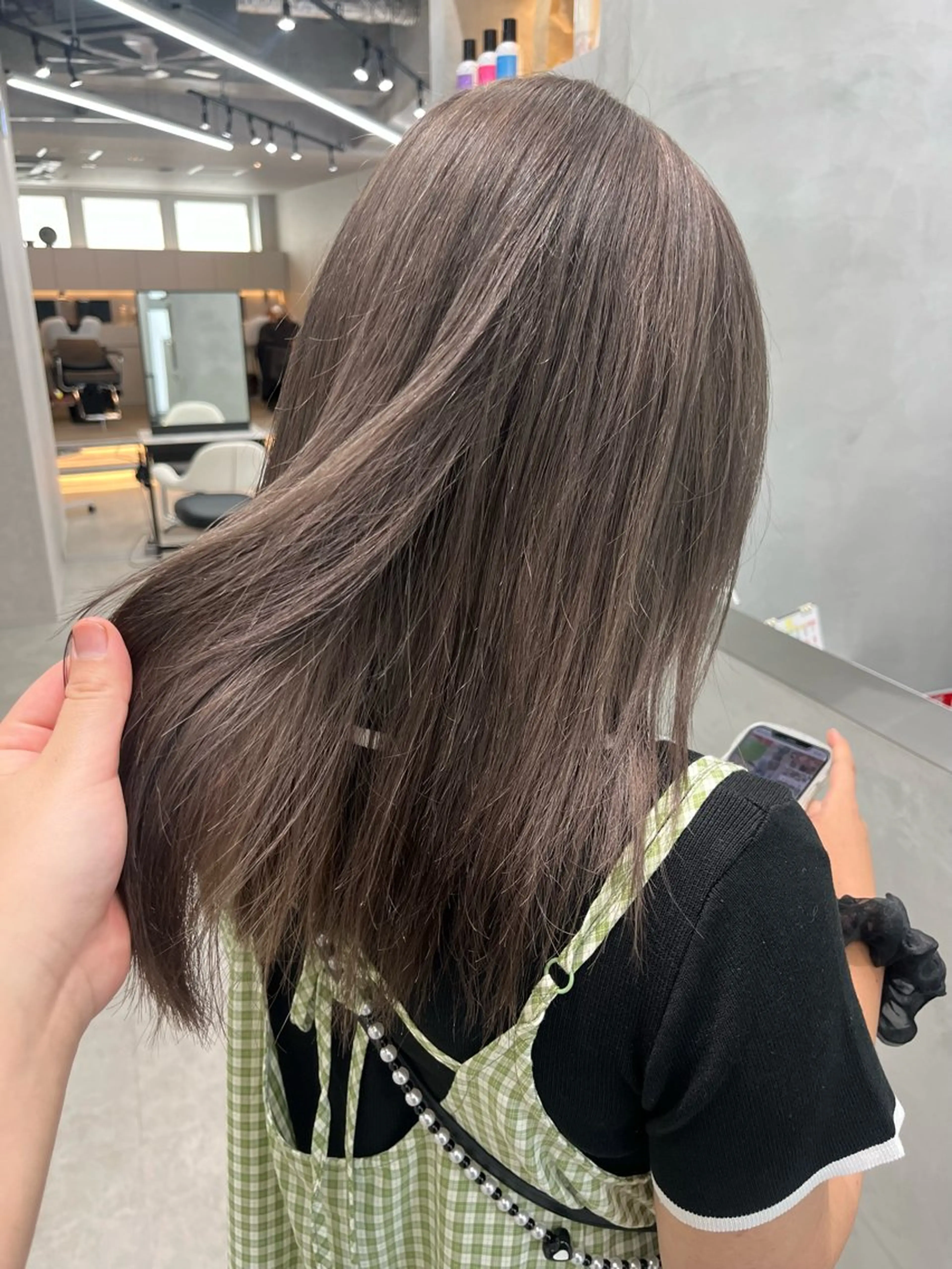 カラー ベージュカラー 中村 彩夏のヘアスタイル