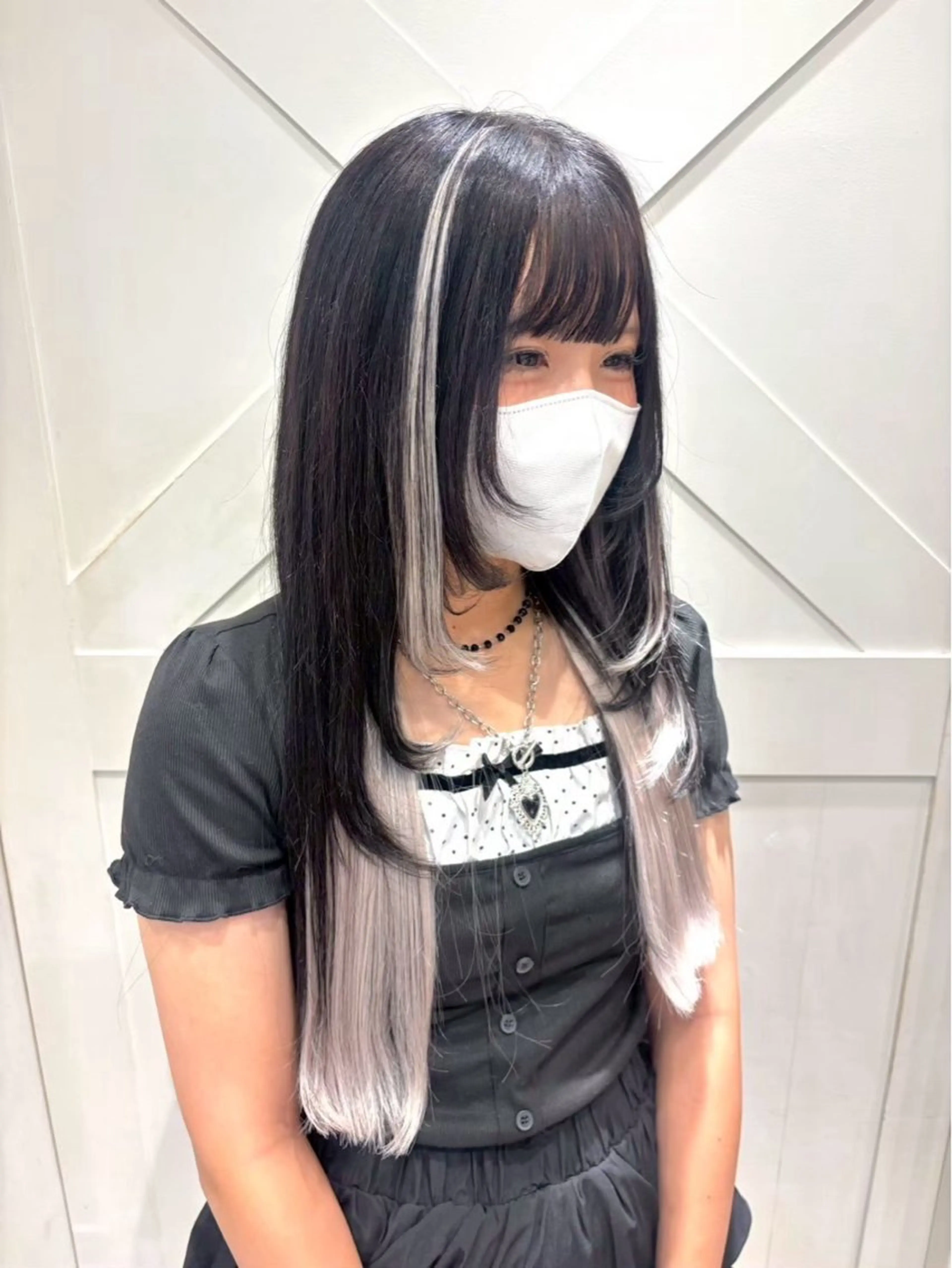 【ワンポイントエクステ付🌟】ワンポイントエクステ➕ロングにしたい方必見‼️80本メニューです🕊️🪽の写真