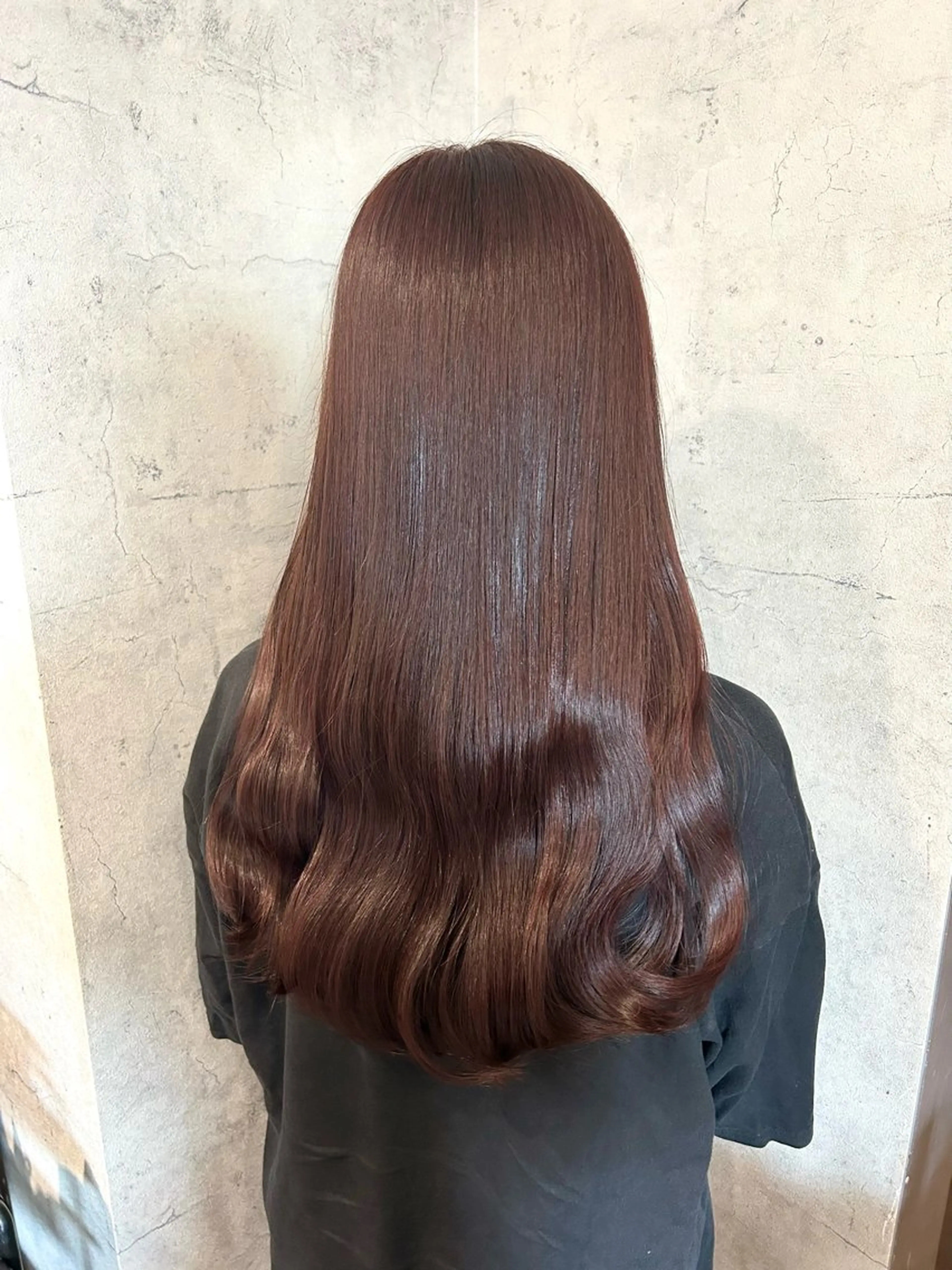 セミロング ピンクブラウン カット ヘアカラー トリートメント パーソナルカラー 診断🍀マリンのヘアスタイル