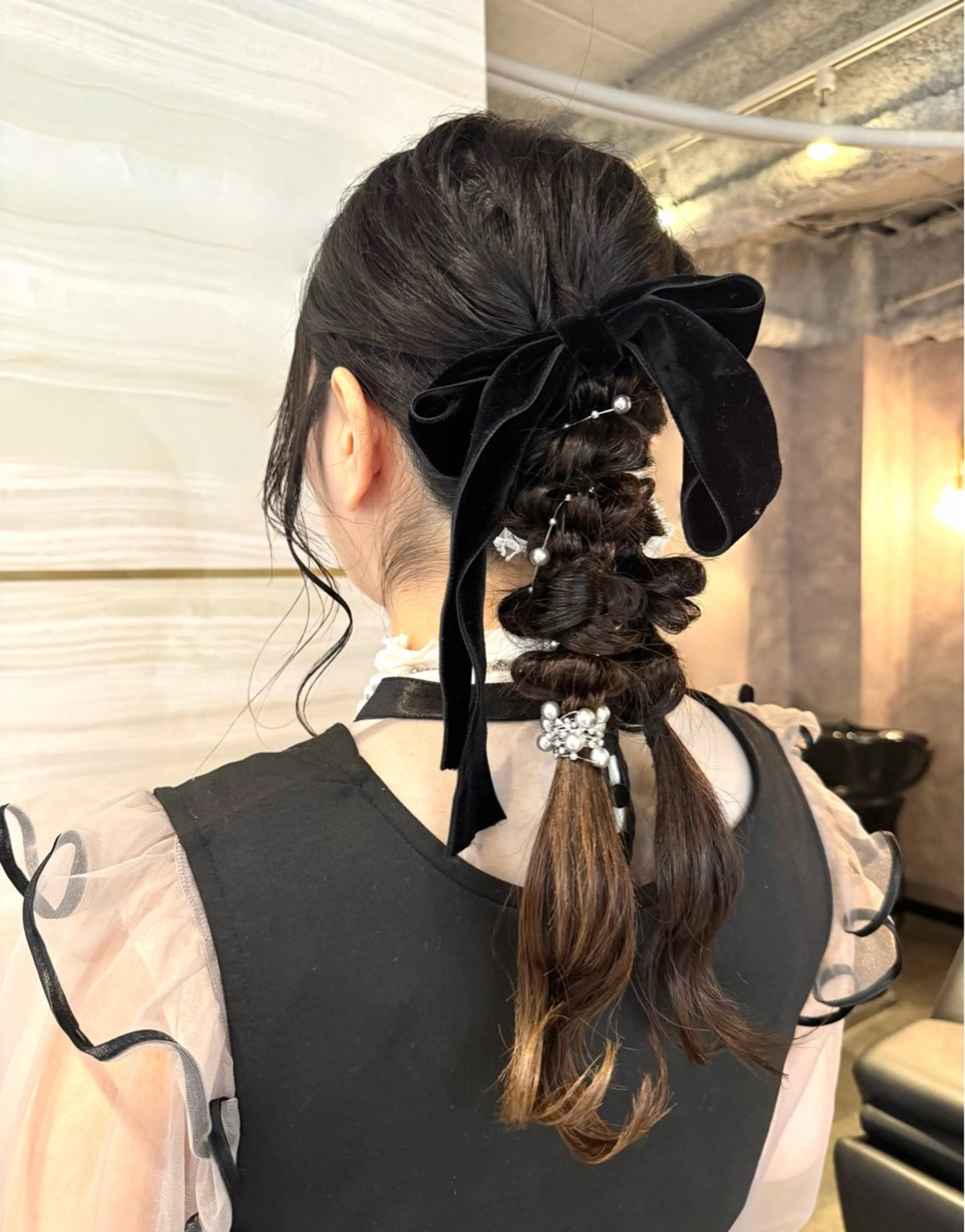 ロング ヘアアレンジ ヘアセット 🩶鈴木茉奈🩶艶髪 /透明感/暖色カラーのヘアスタイル