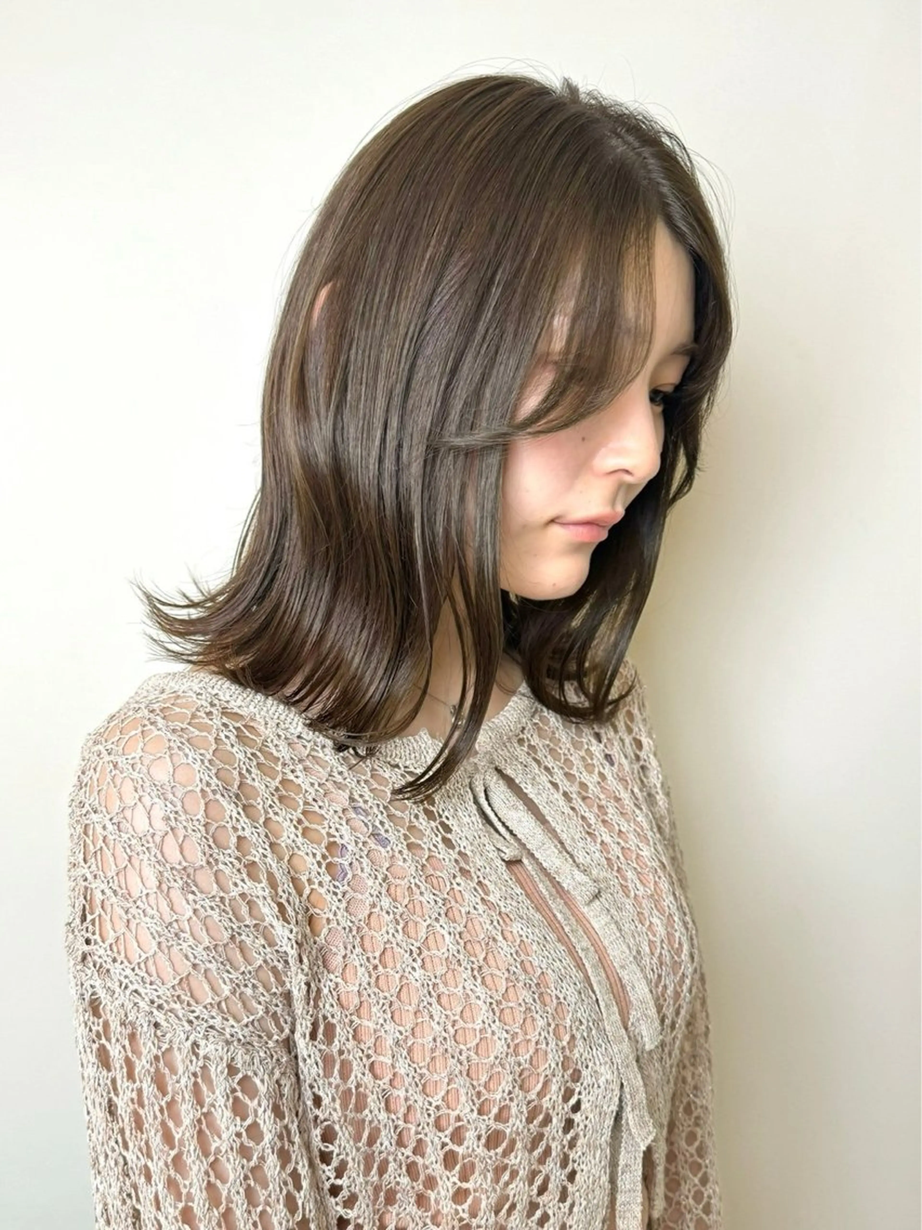 ショート カラー ヘアアレンジ 透明感カラー くびれヘア 森山 遥葵のヘアスタイル