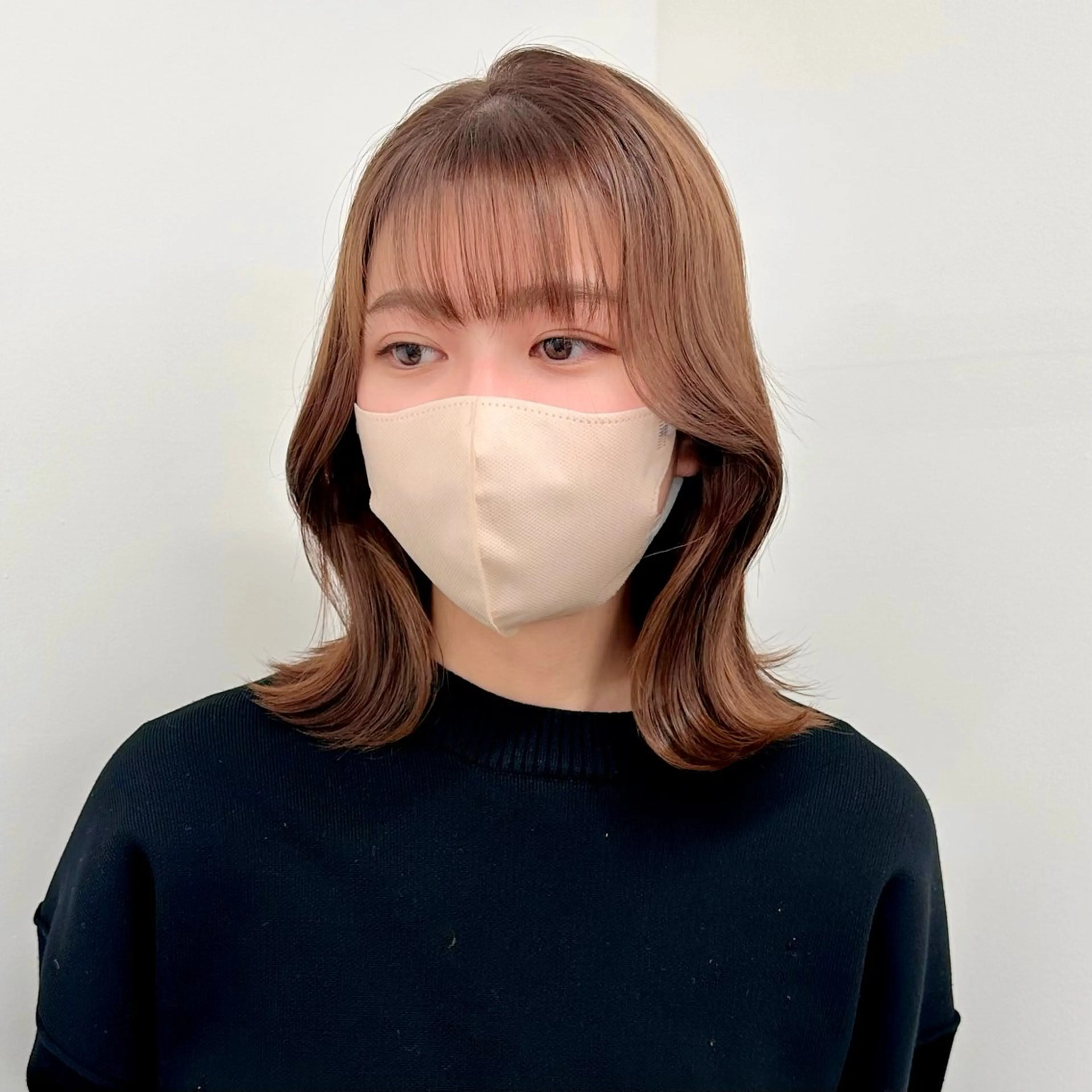 ミディアム カラー カット ヘアカラー トリートメント ブリーチなし/レイヤ ー特化🌈Tommyのヘアスタイル