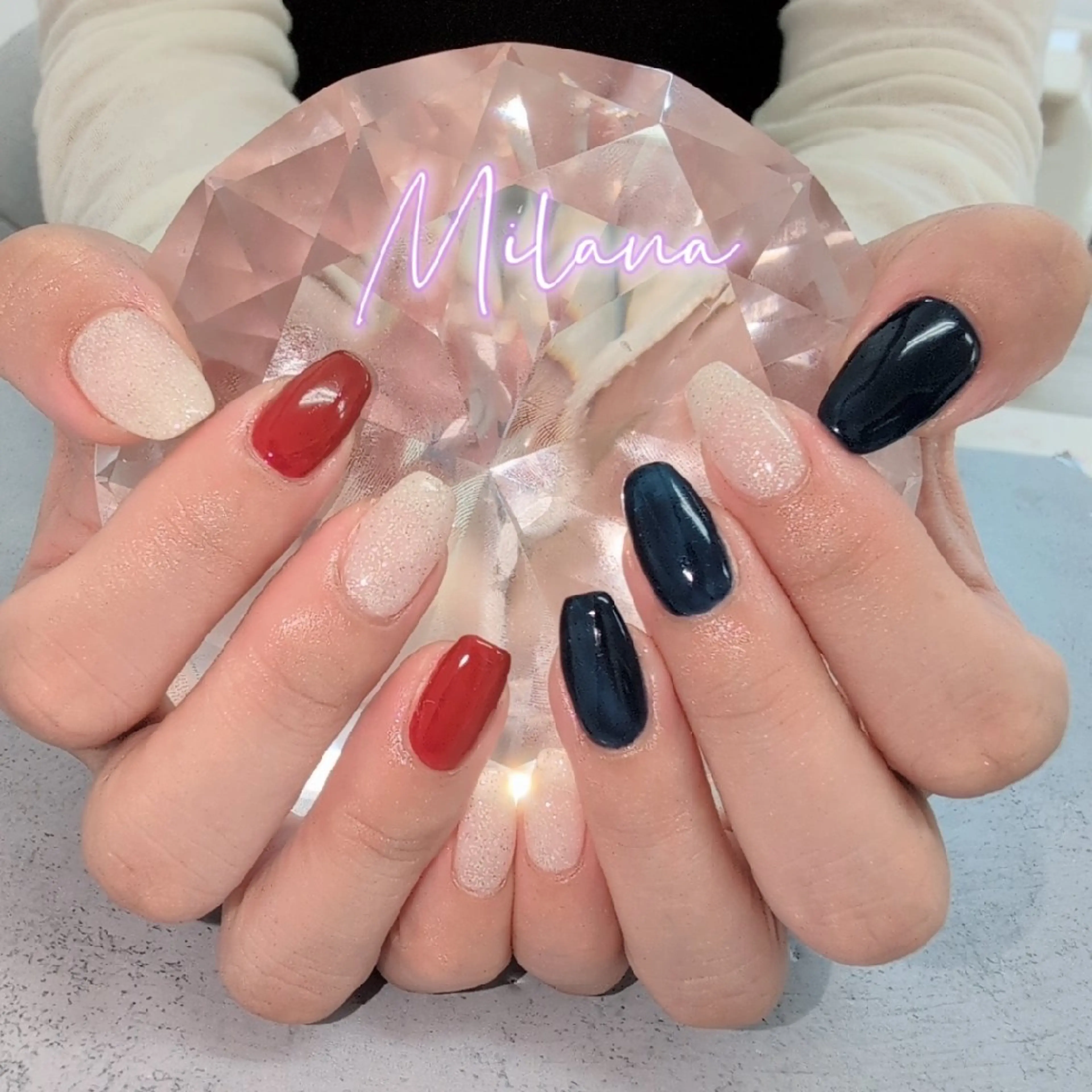 ネイル ワンカラーネイル ハンドネイル Milana 川瀬のネイルデザイン
