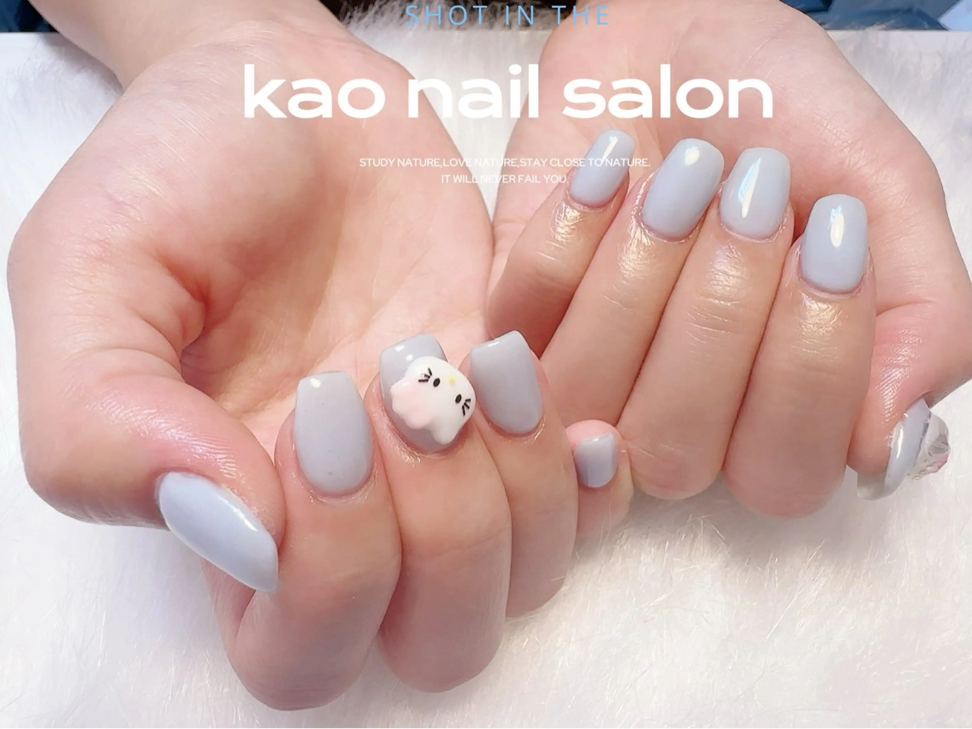 ネイル kao nail マグネット/長さだしのネイルデザイン
