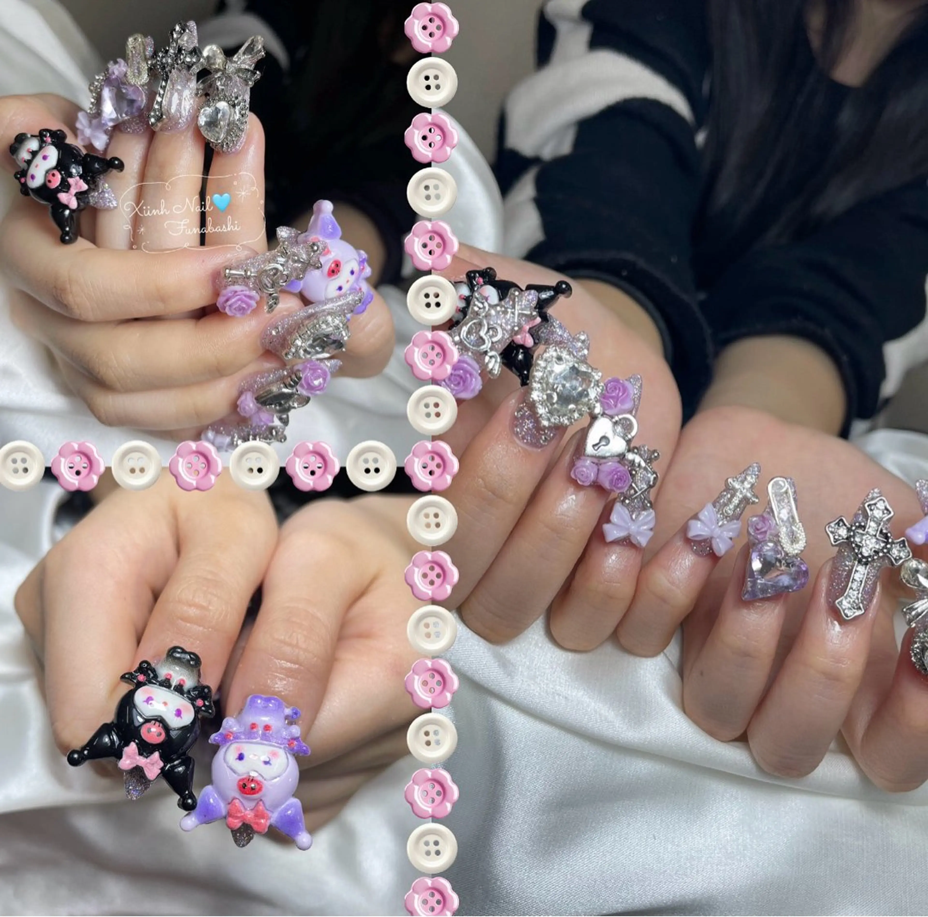 ネイル チークネイル 桜ネイル 長さ出し フットネイル ジェルネイル ハンドネイル XIINH NAIL SALONのネイルデザイン