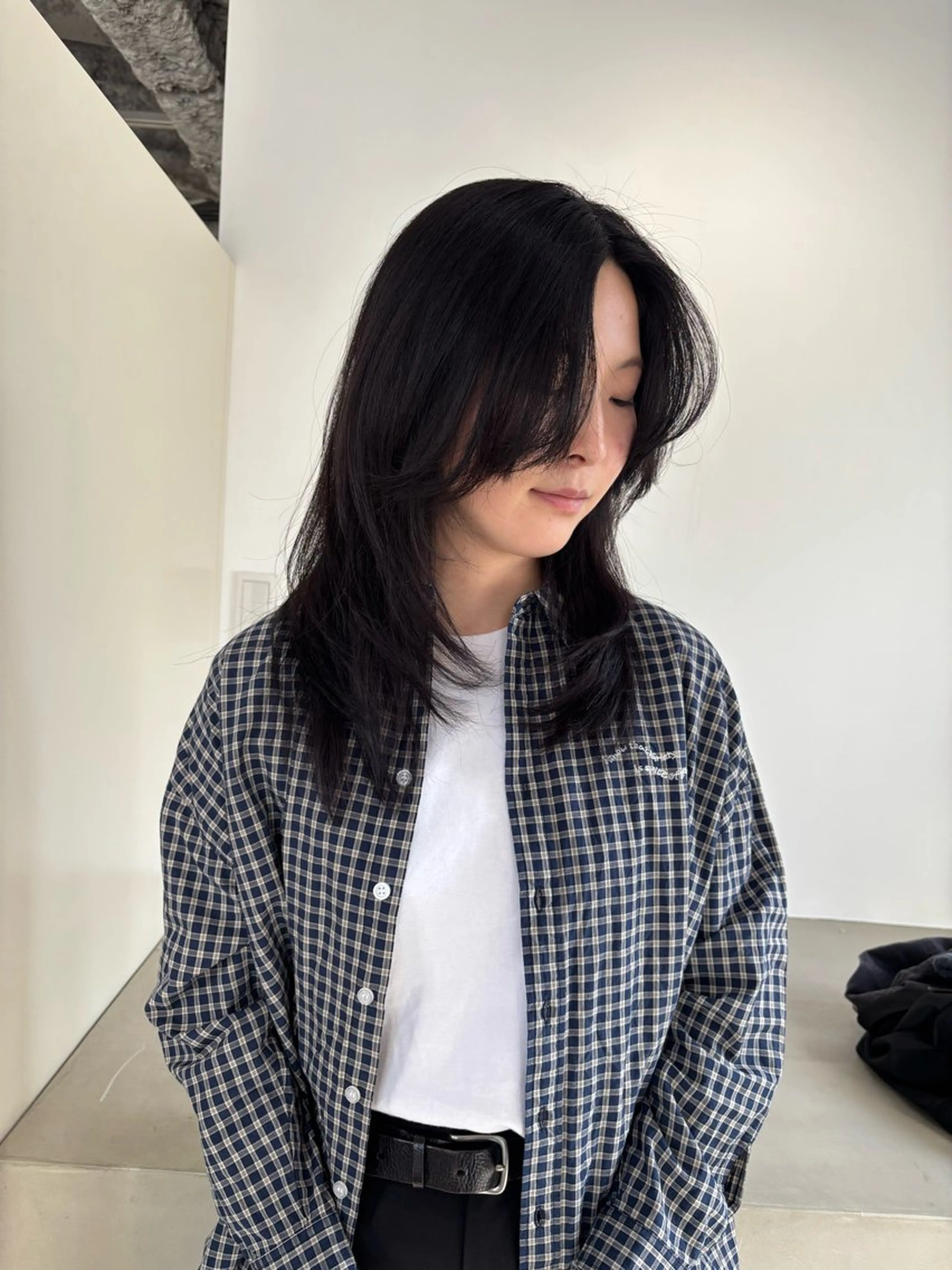 ミディアム カラー レイヤーカット カット ヘアカラー トリートメント Takuma Suzuki中目黒のヘアスタイル