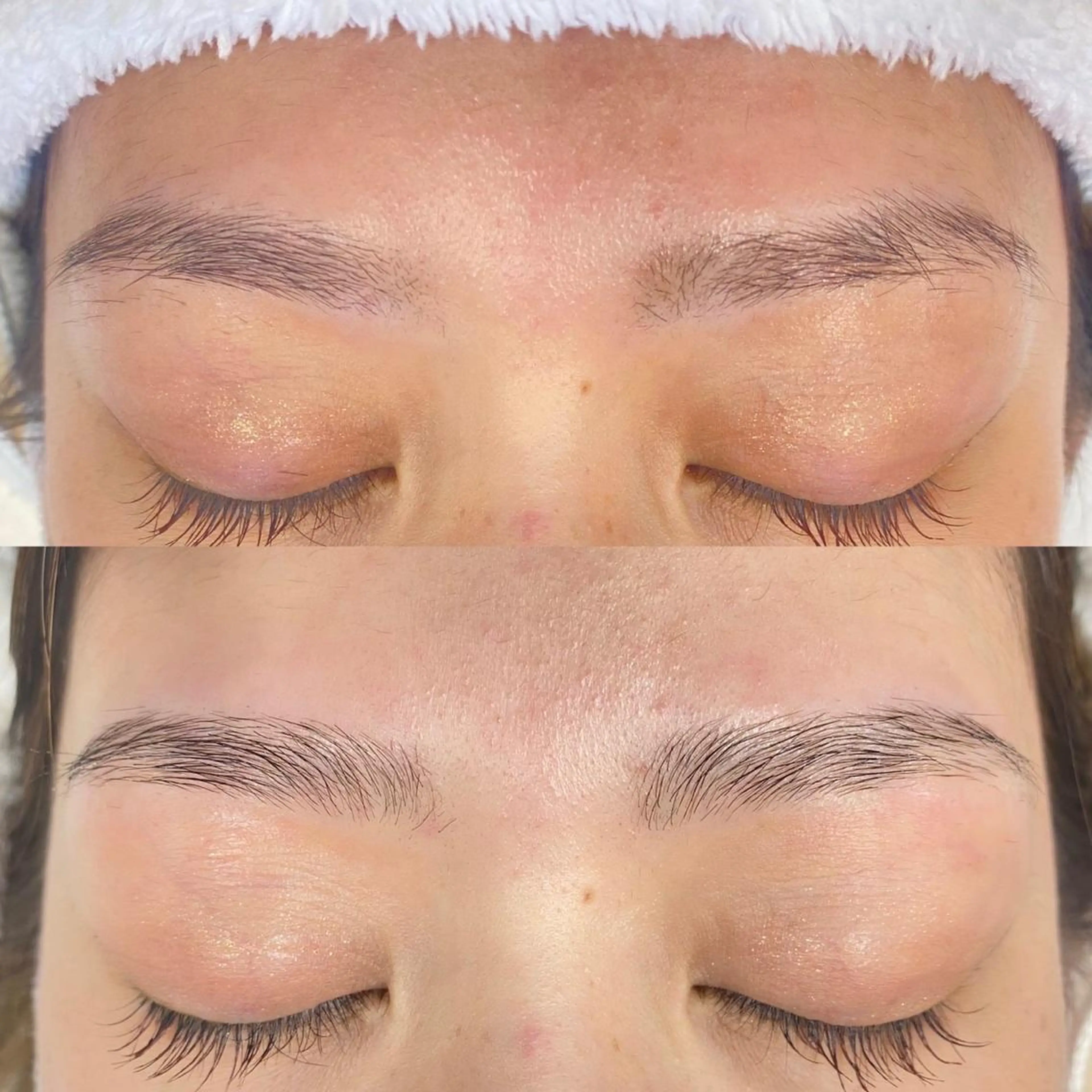 アイブロウ✨男女問わず顔の印象は眉毛から！(テープタイプのワックスでしっかりとって綺麗に整えます！)最初受付18時30分の写真