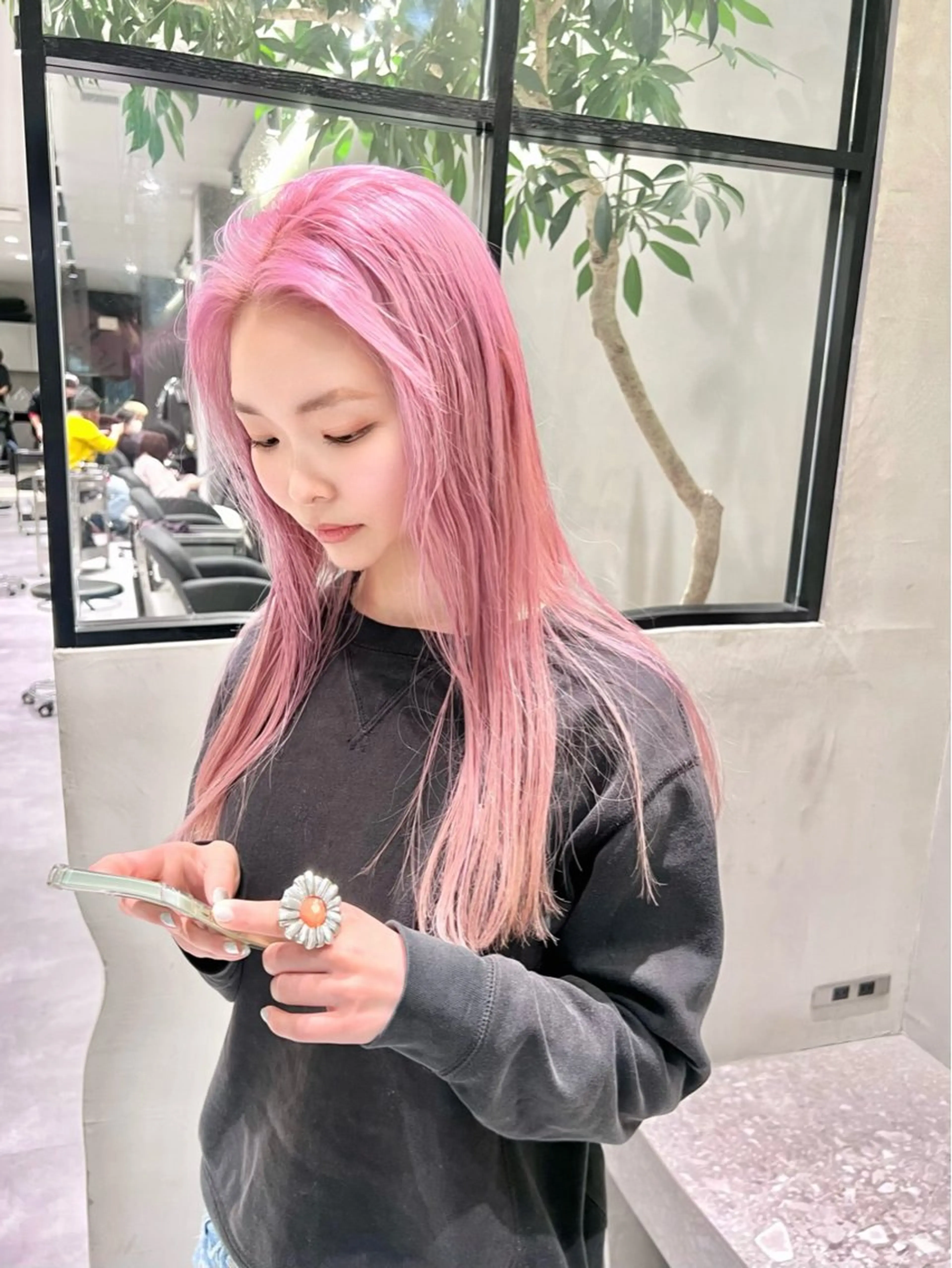 ロング ハイトーン/レイヤー カット岩田健斗/新宿のヘアスタイル