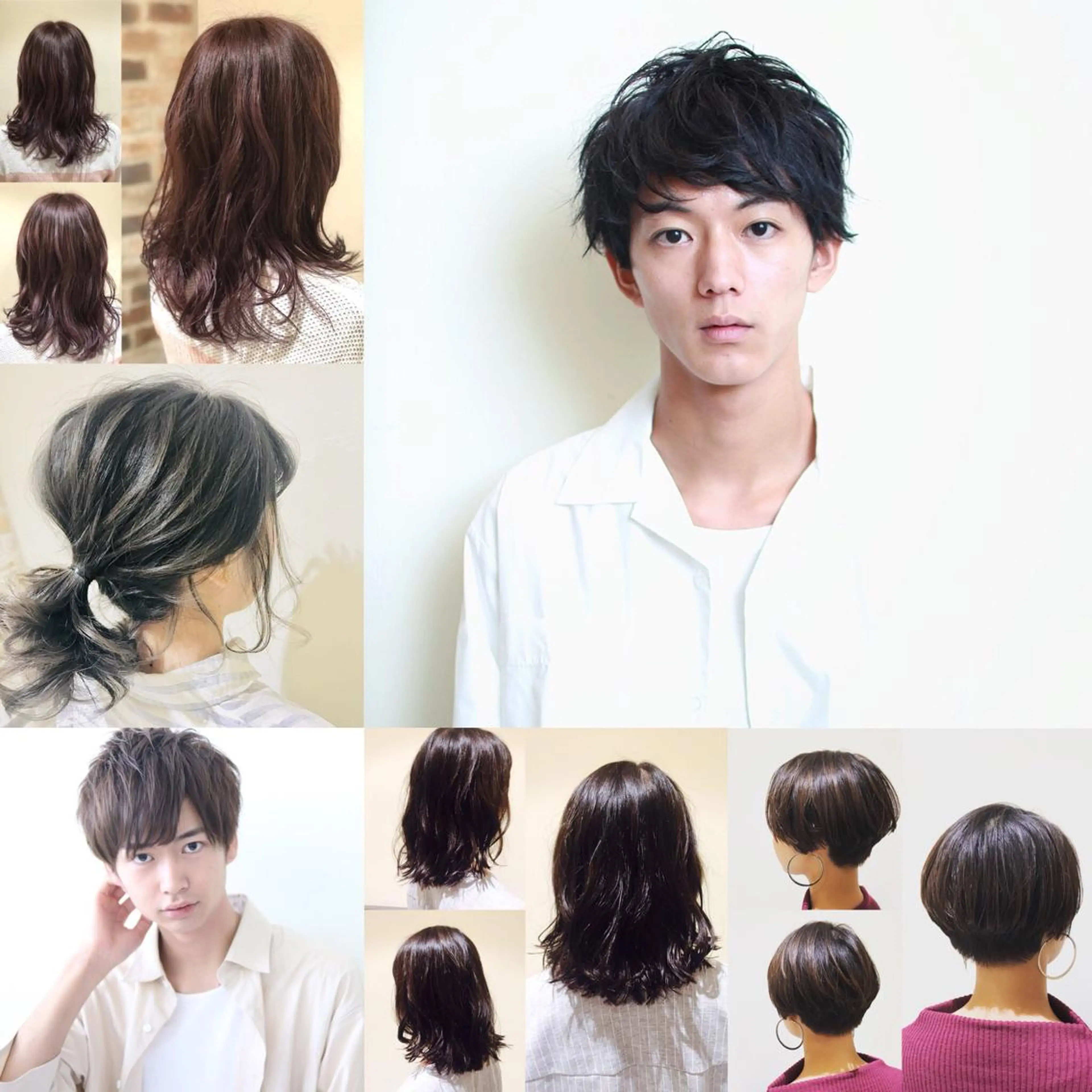 ミディアム カラー パーマ ヘアアレンジ メンズ ミディアムパーマ メンズハイライト メンズパーマ 透明感カラー グラデーションカラー 【ツヤ髪美容師】 ツダケイスケのヘアスタイル