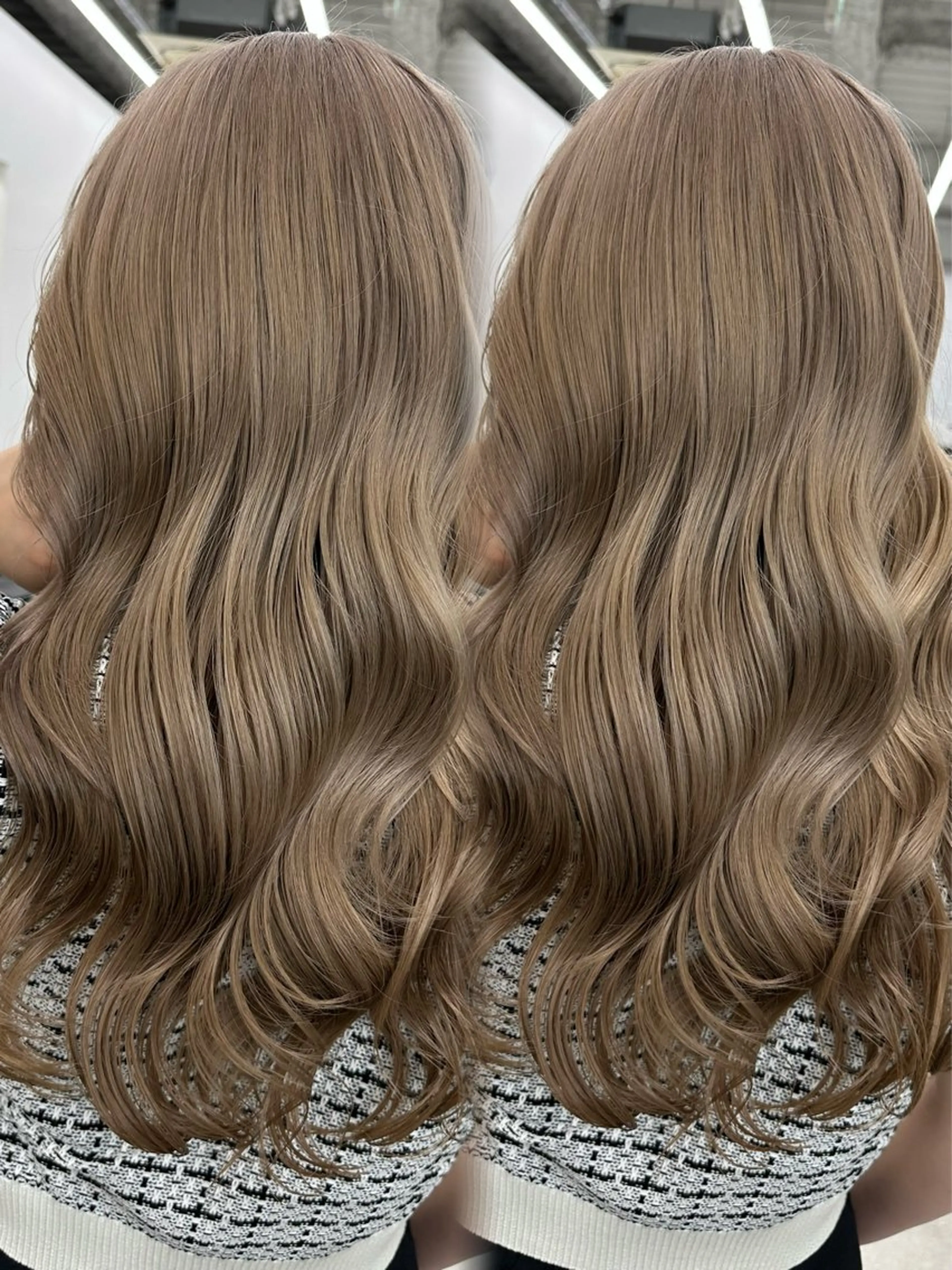 ロング カラー ヘアアレンジ ベージュカラー ブリーチ 抜きっぱなしブロンド ブロンド ブラウンカラー カット ヘアカラー 原宿ハイトーンカラー 🌼みるい🌼のヘアスタイル