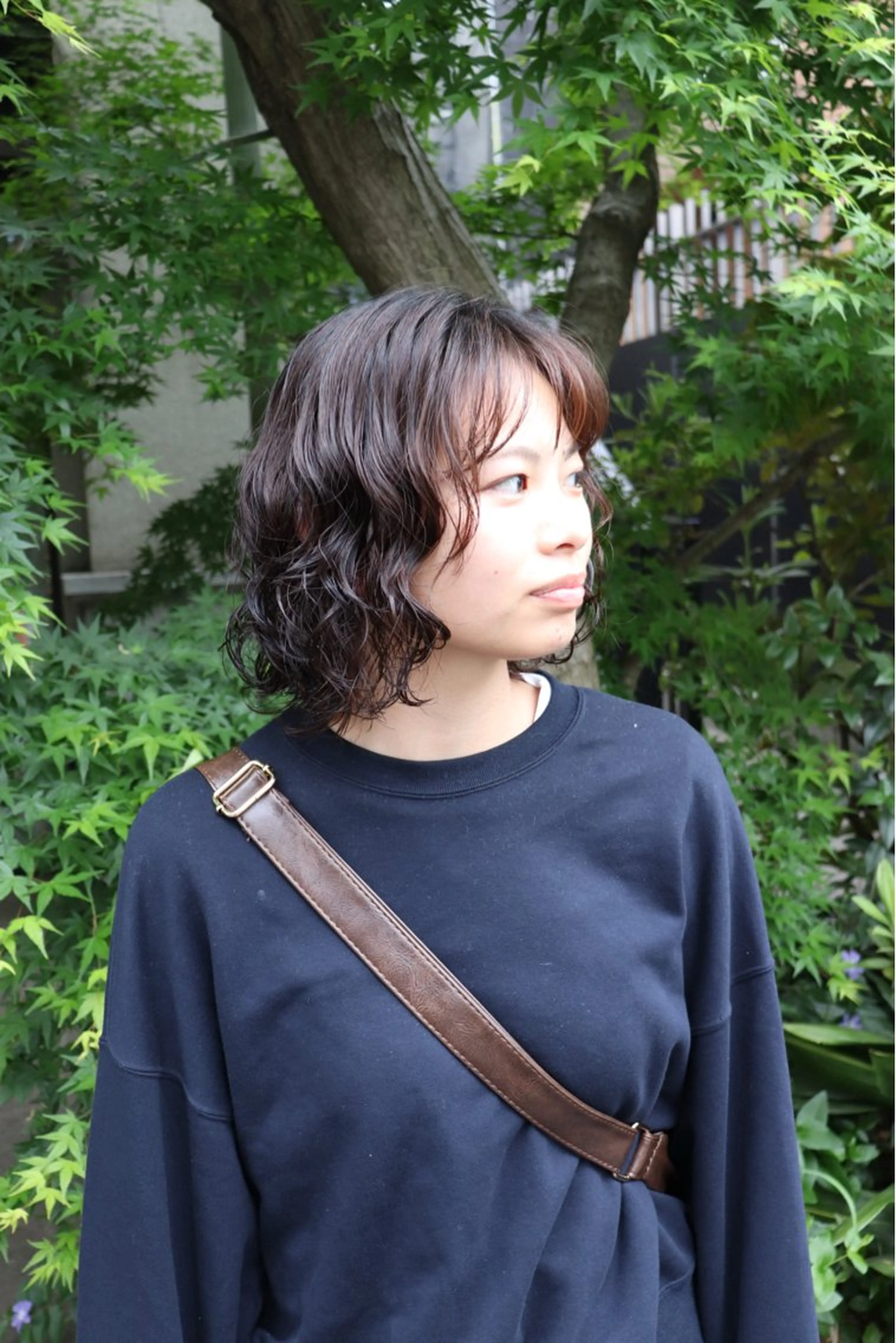 ミディアム パーマ 似合わせカット /パーマ岡本淳平のヘアスタイル