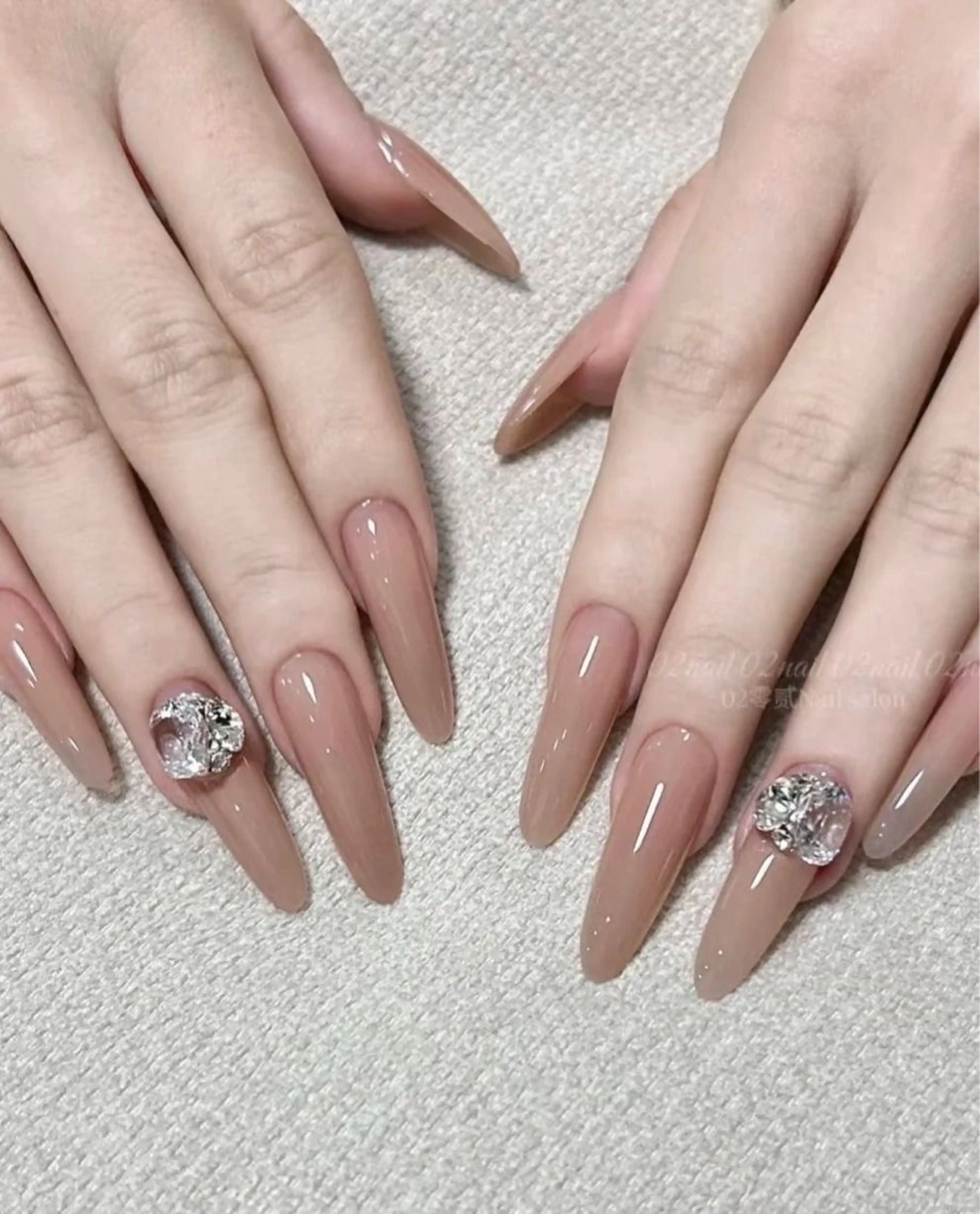 ネイル チークネイル フレンチネイル グラデーション 韓国ネイル マグネットネイル IRO NAIL MiAのネイルデザイン