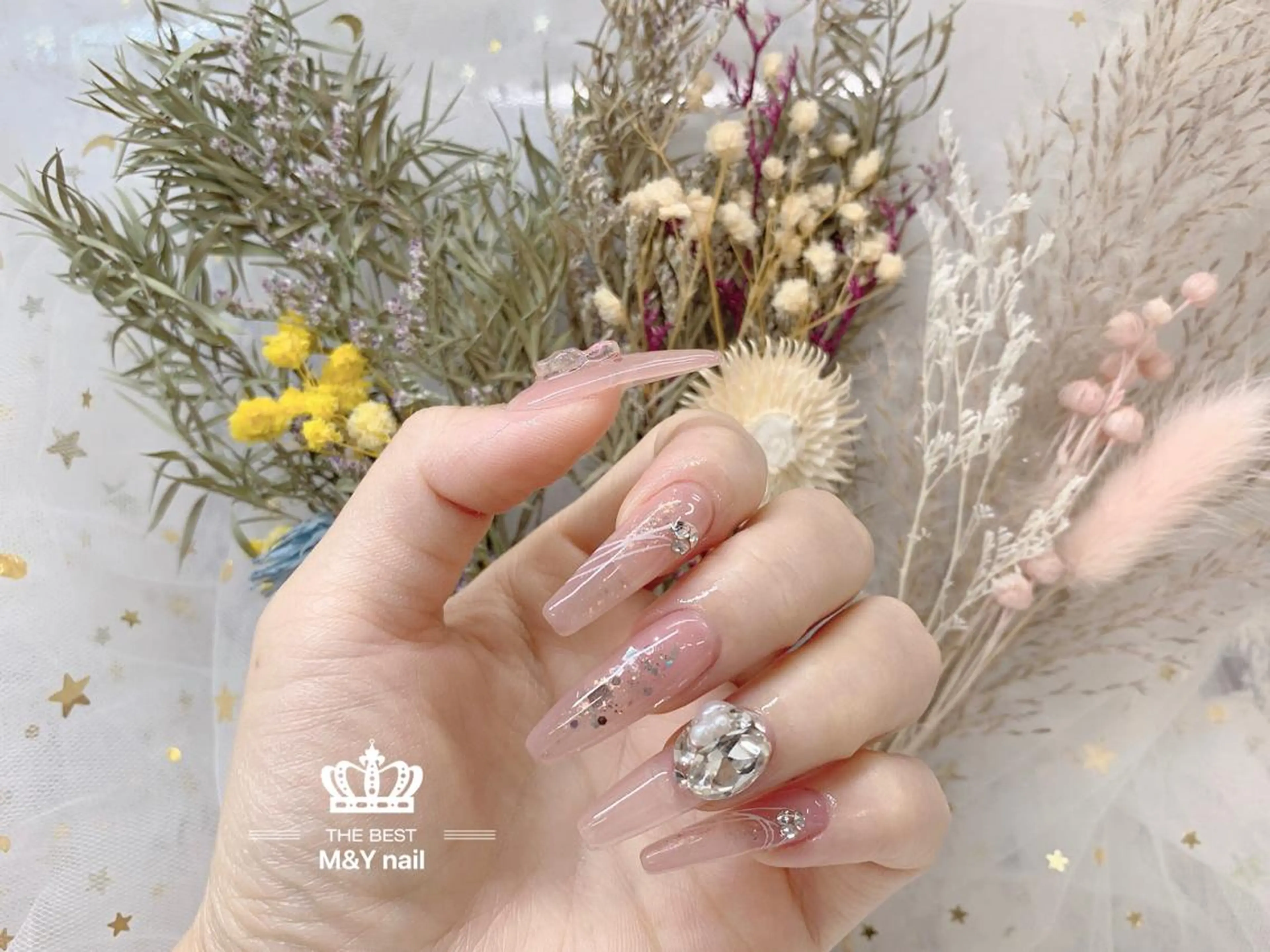 ロング メンズ ネイル スカルプネイル ハンドネイル M&Y NailSalonのネイルデザイン