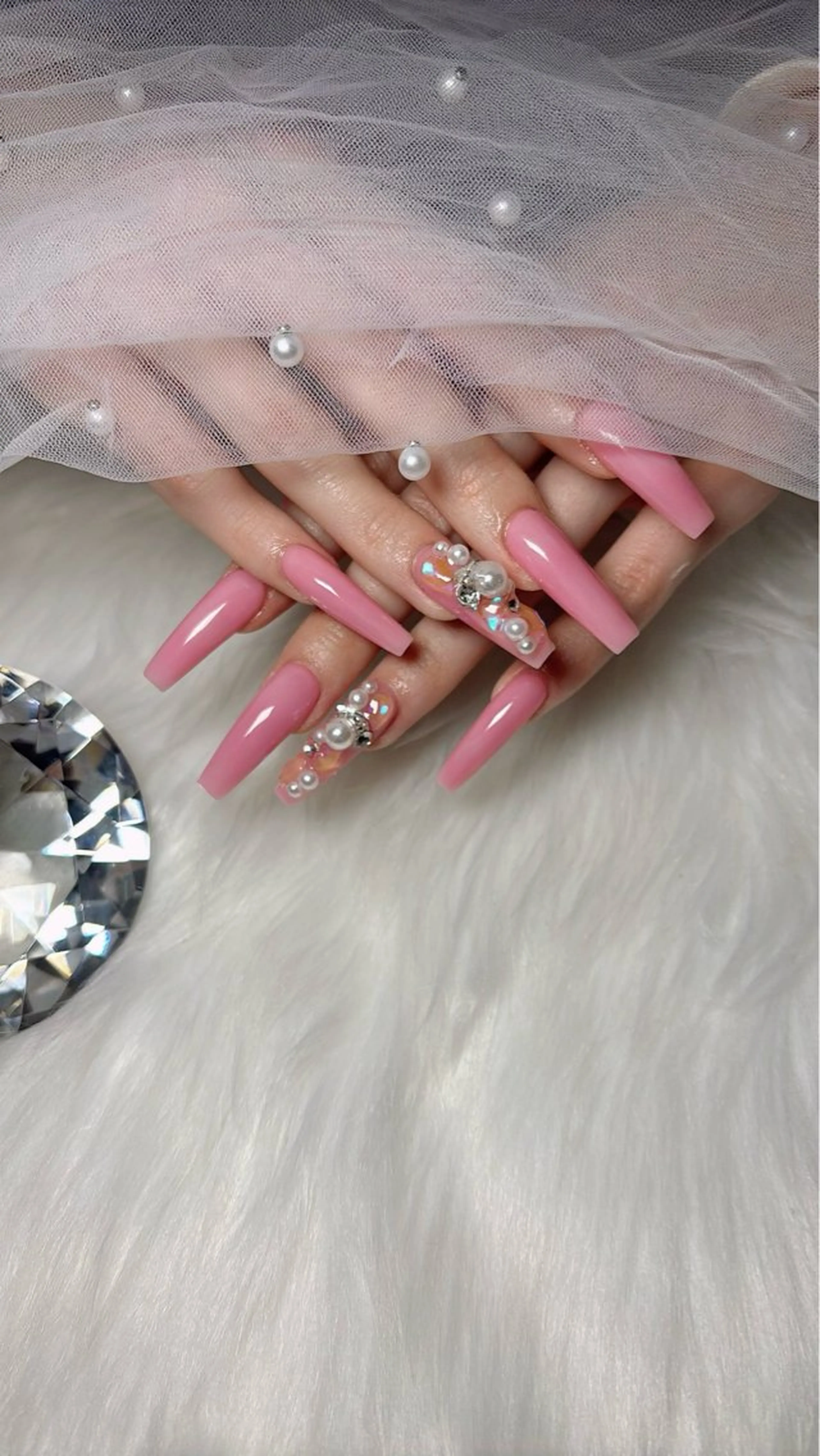 ネイル ロングネイル ハンドネイル Kayo 💅のネイルデザイン