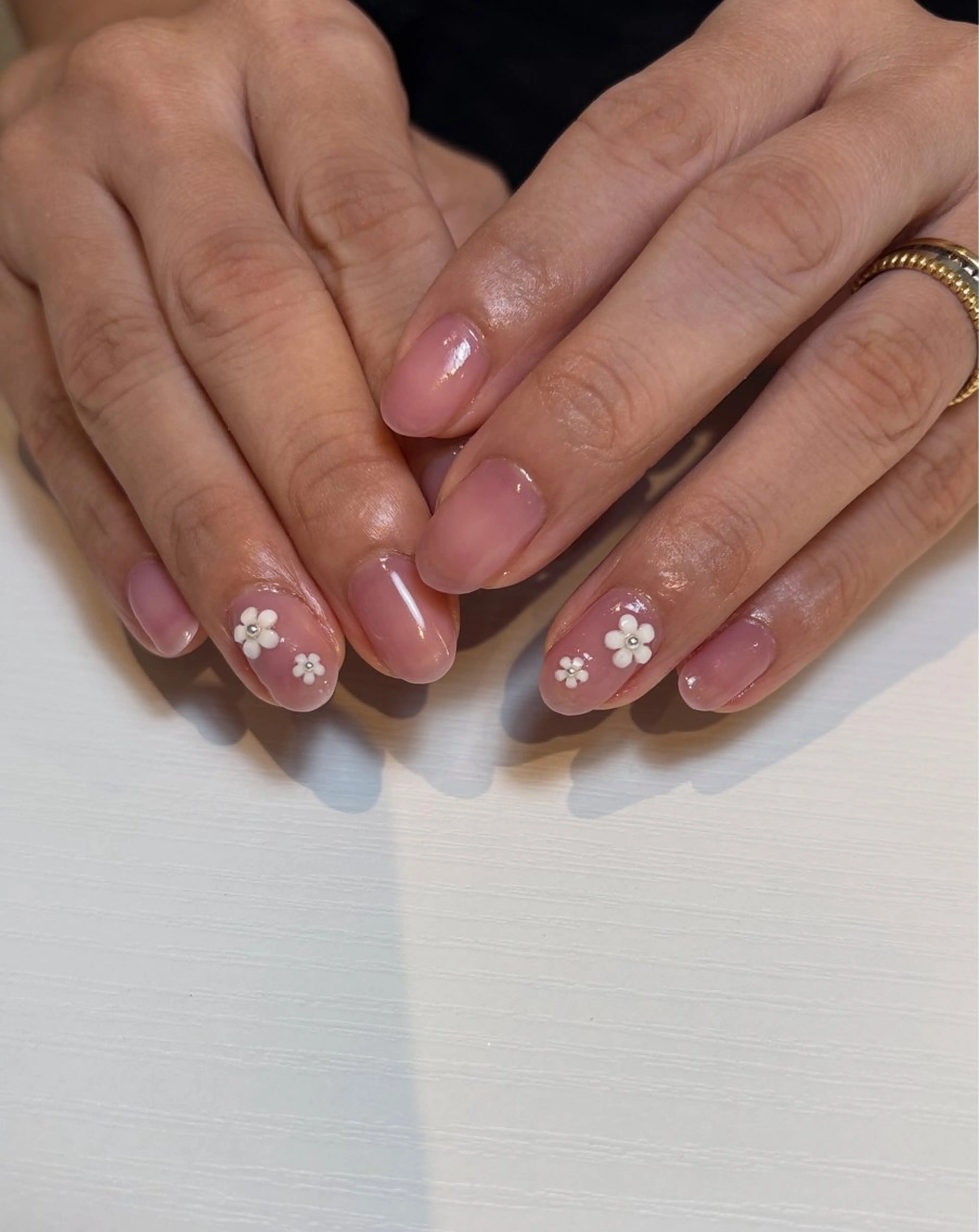 ネイル フレンチネイル 韓国ネイル マグネットネイル ニュアンスネイル ワンカラーネイル ハンドネイル Kai  nail Mayukoのネイルデザイン