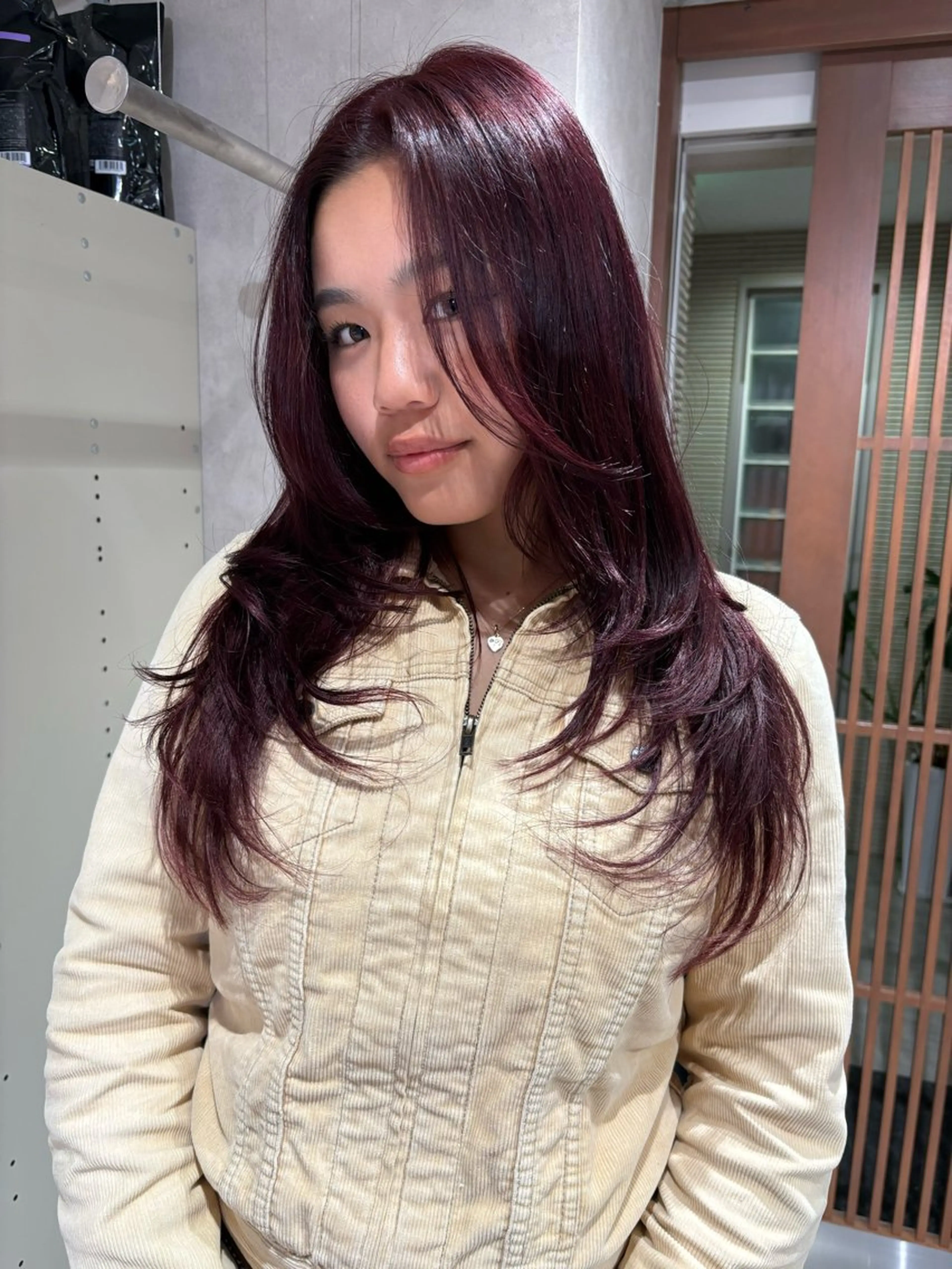 カラー ブリーチ ブリーチなしカラー ヘアカラー 透明感カラー/海外風 レイヤー/mao🗽のヘアスタイル