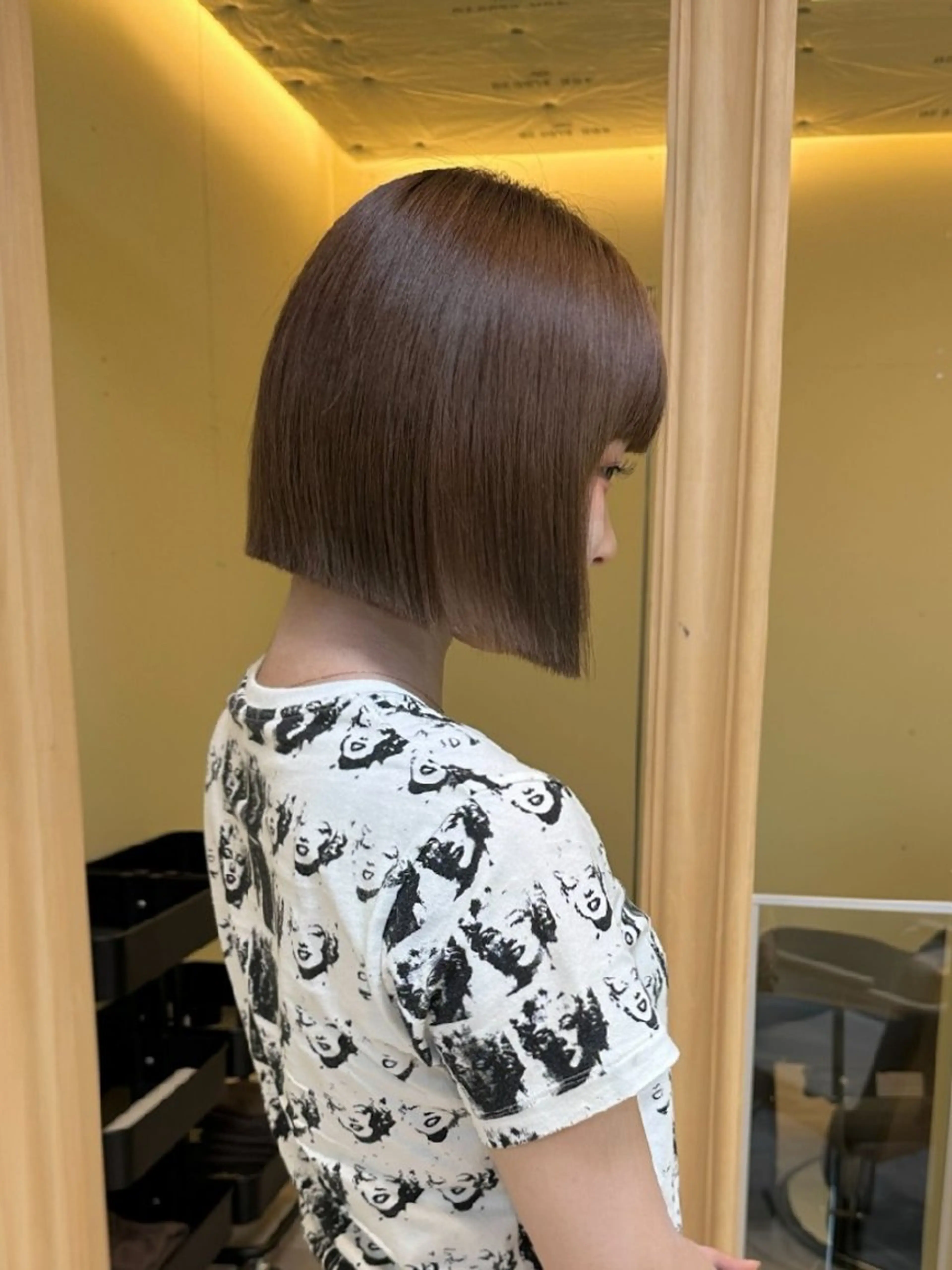 ショート ボブ カット ヘアカラー トリートメント ボブ人気No,1✨ TAME副店長のヘアスタイル