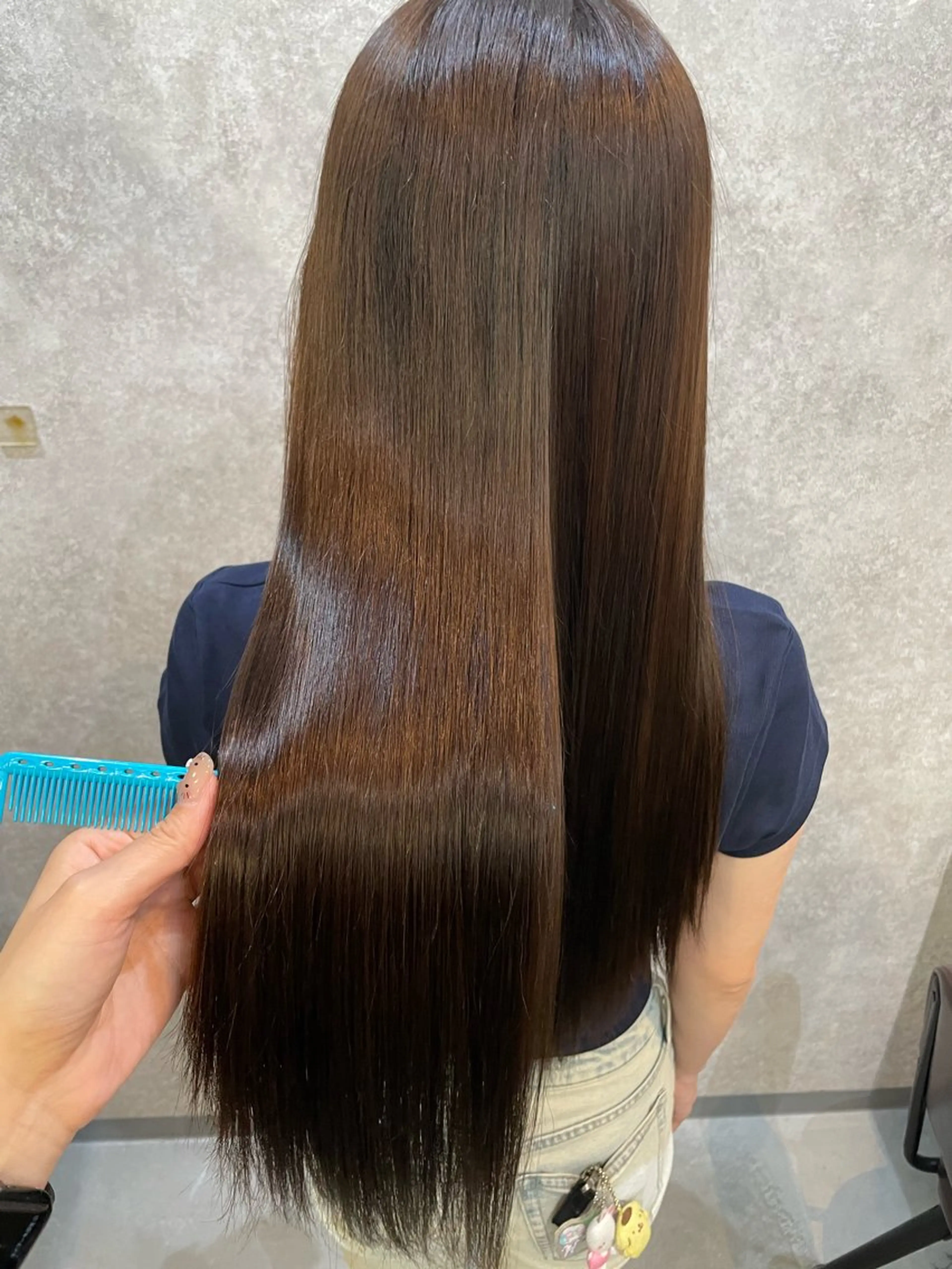 ロング カラー ヘアカラー トリートメント ツヤちゅるカラー✮ すずなのヘアスタイル