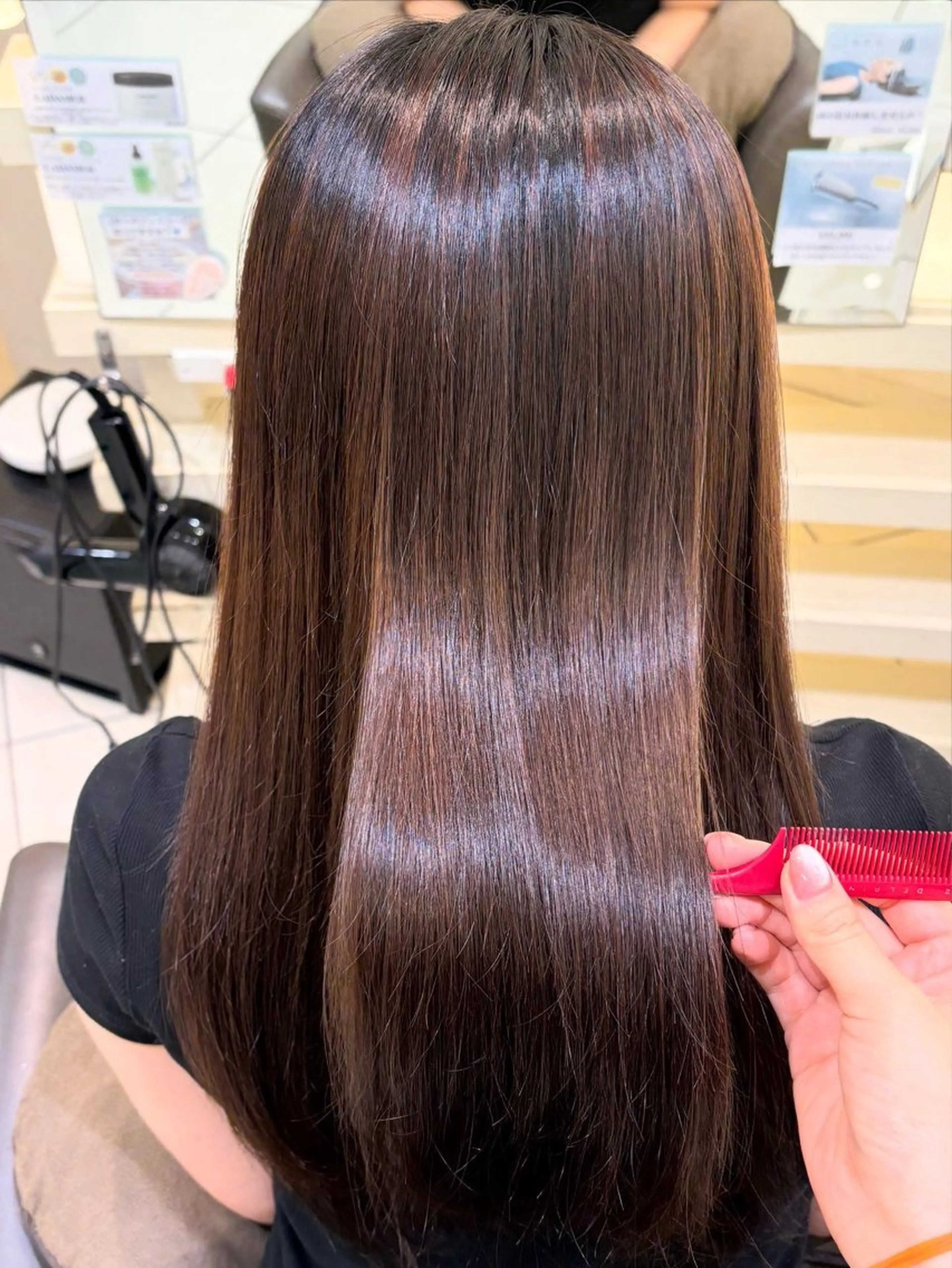 ロング 縮毛矯正 縮毛矯正/艶髪/ チホリのヘアスタイル