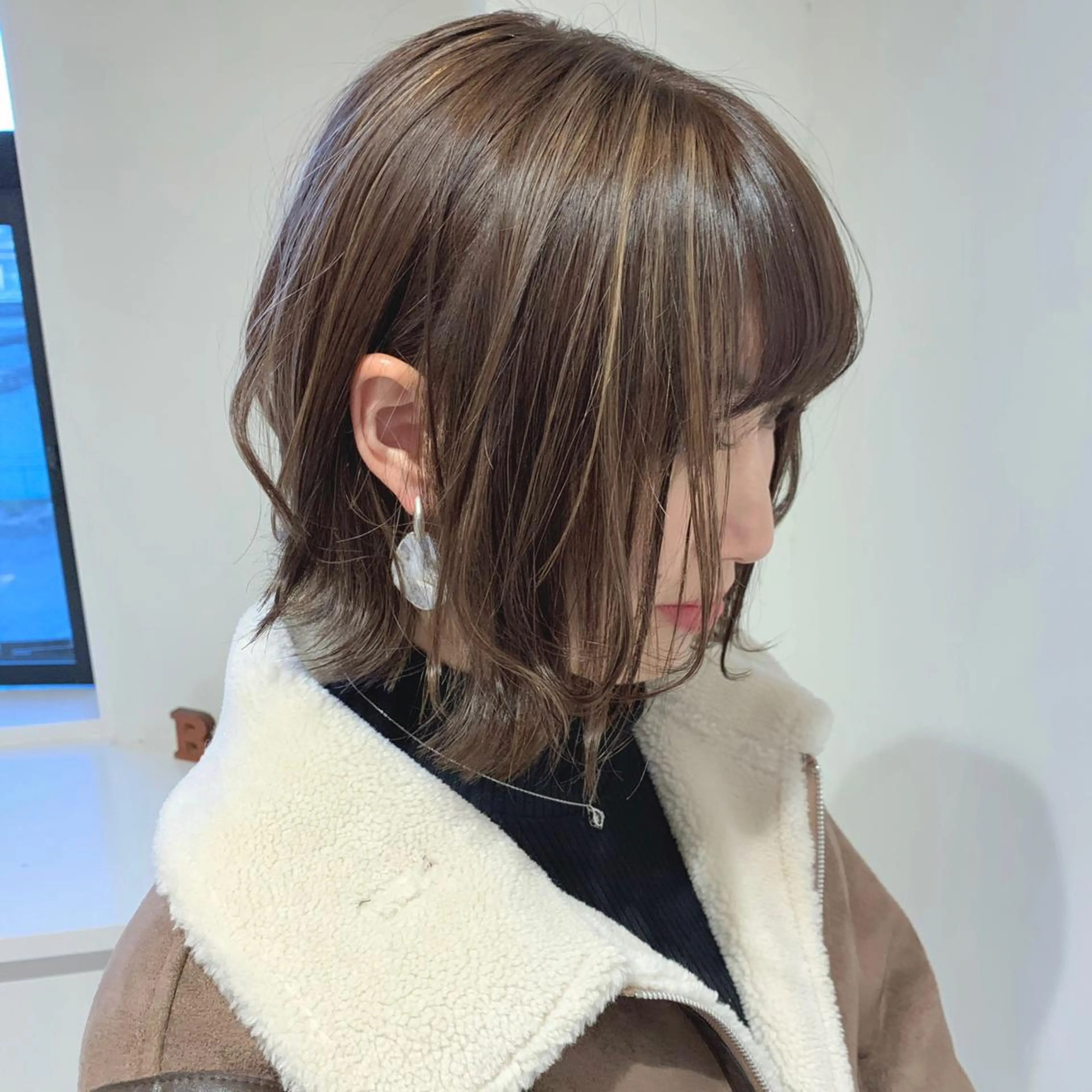 ショート カラー ハイライトカラー ハイライト 清水 亮太／赤み消しカラーのヘアスタイル