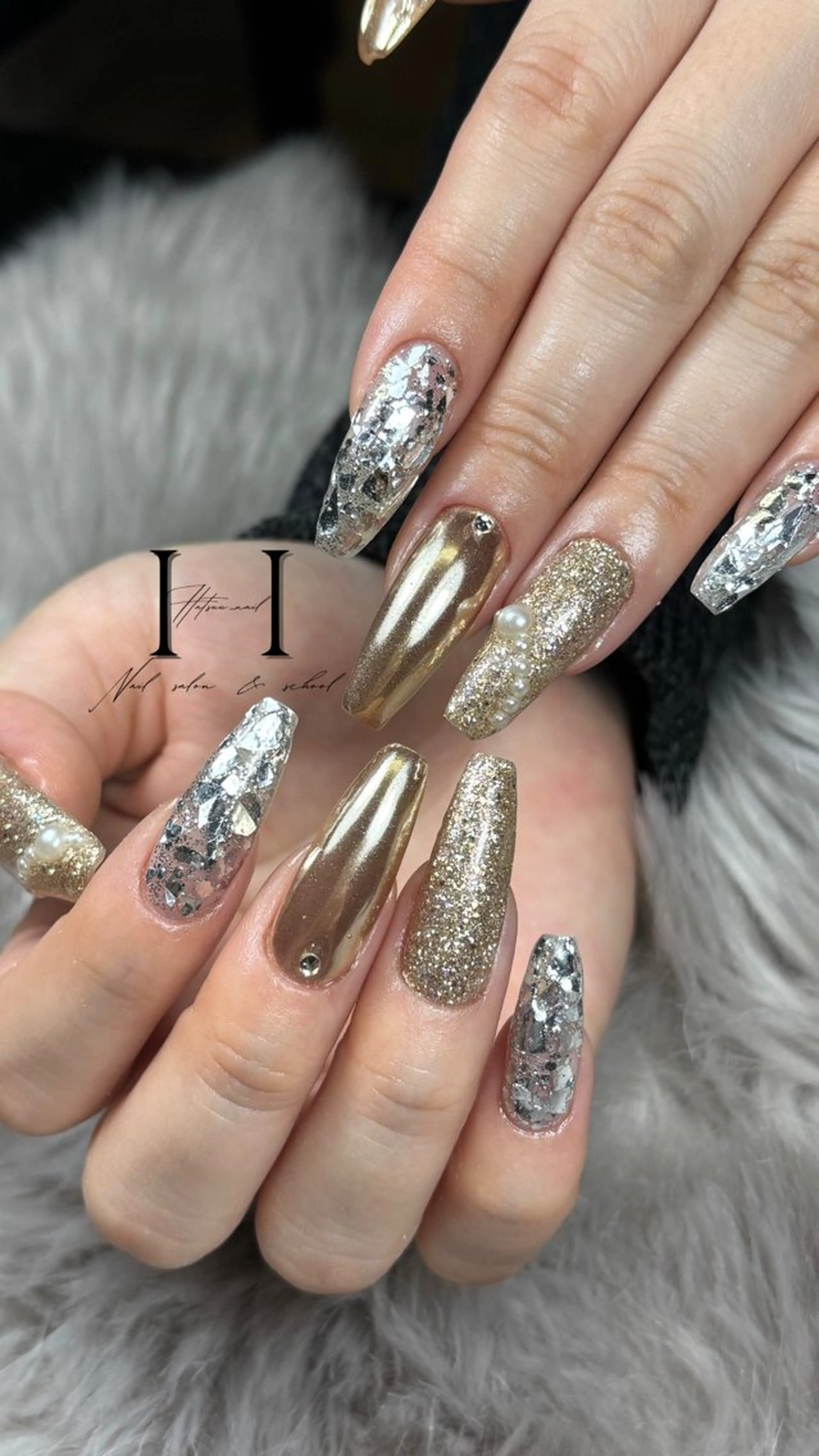 ネイル 成人式 HatsuuNail salonアリスのネイルデザイン