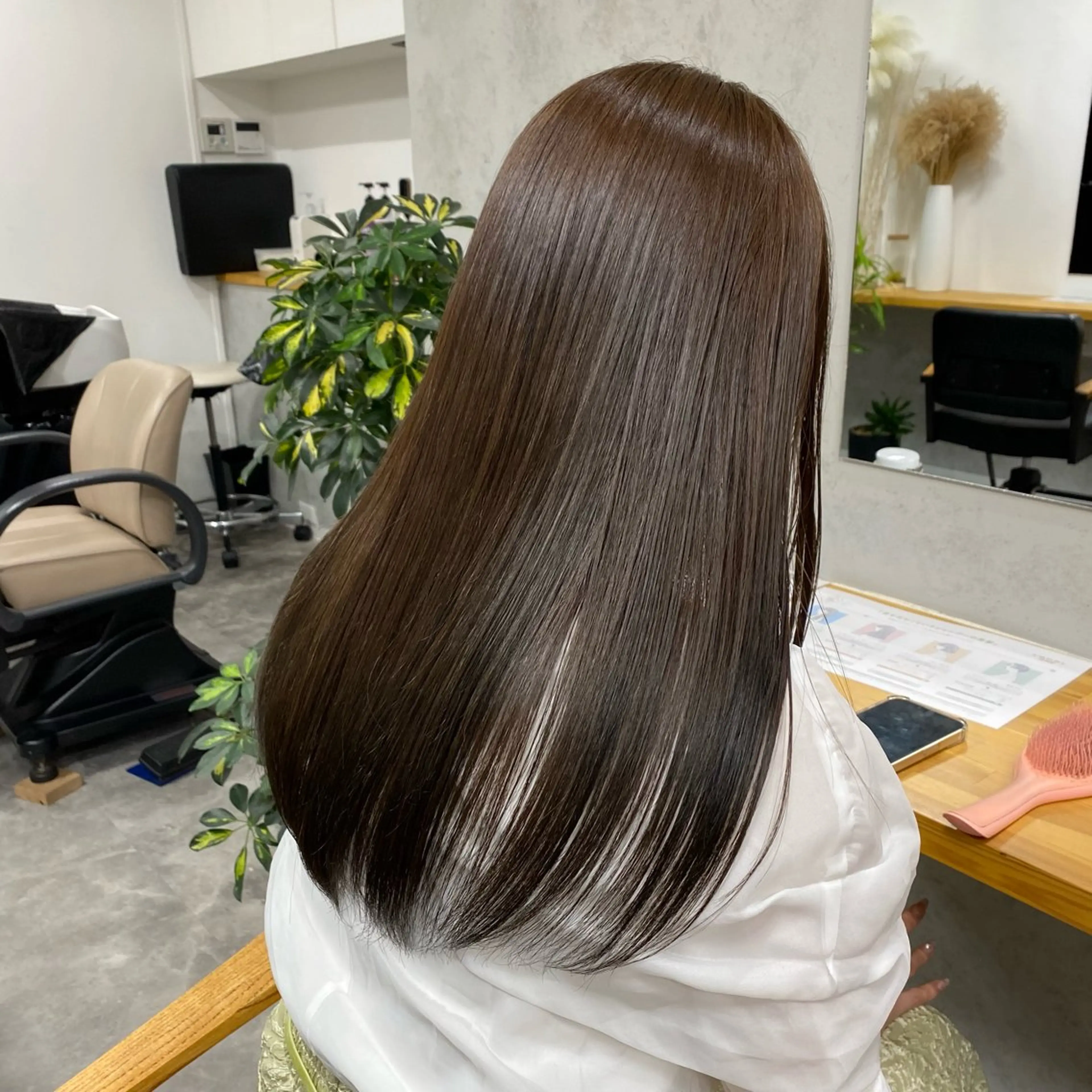 ロング カラー ベージュカラー オリーブベージュ 髙橋建太/ ニュアンスパーマ✂️のヘアスタイル