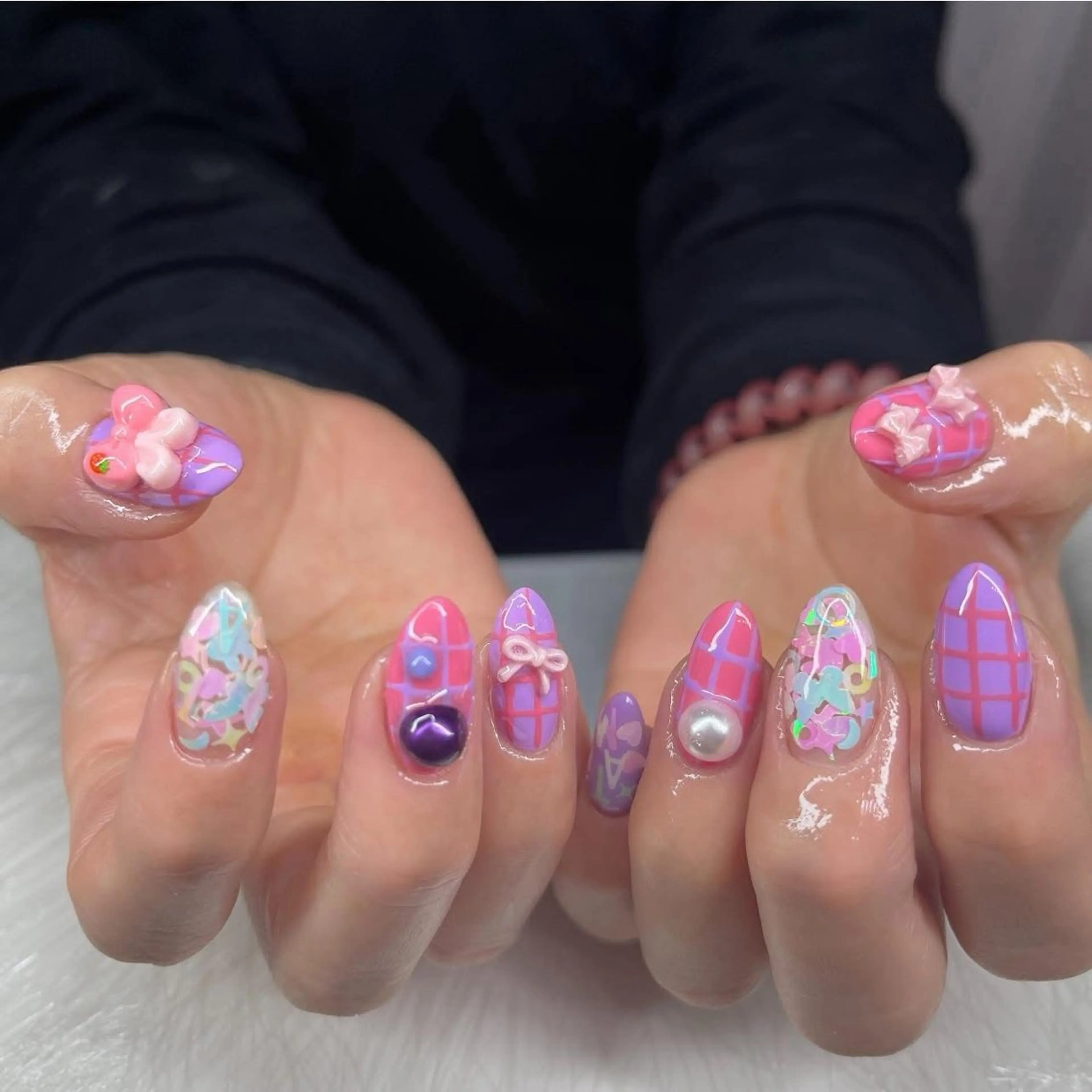 ネイル チークネイル フットネイル フレンチネイル グラデーション 韓国ネイル Yuki nail staffのネイルデザイン
