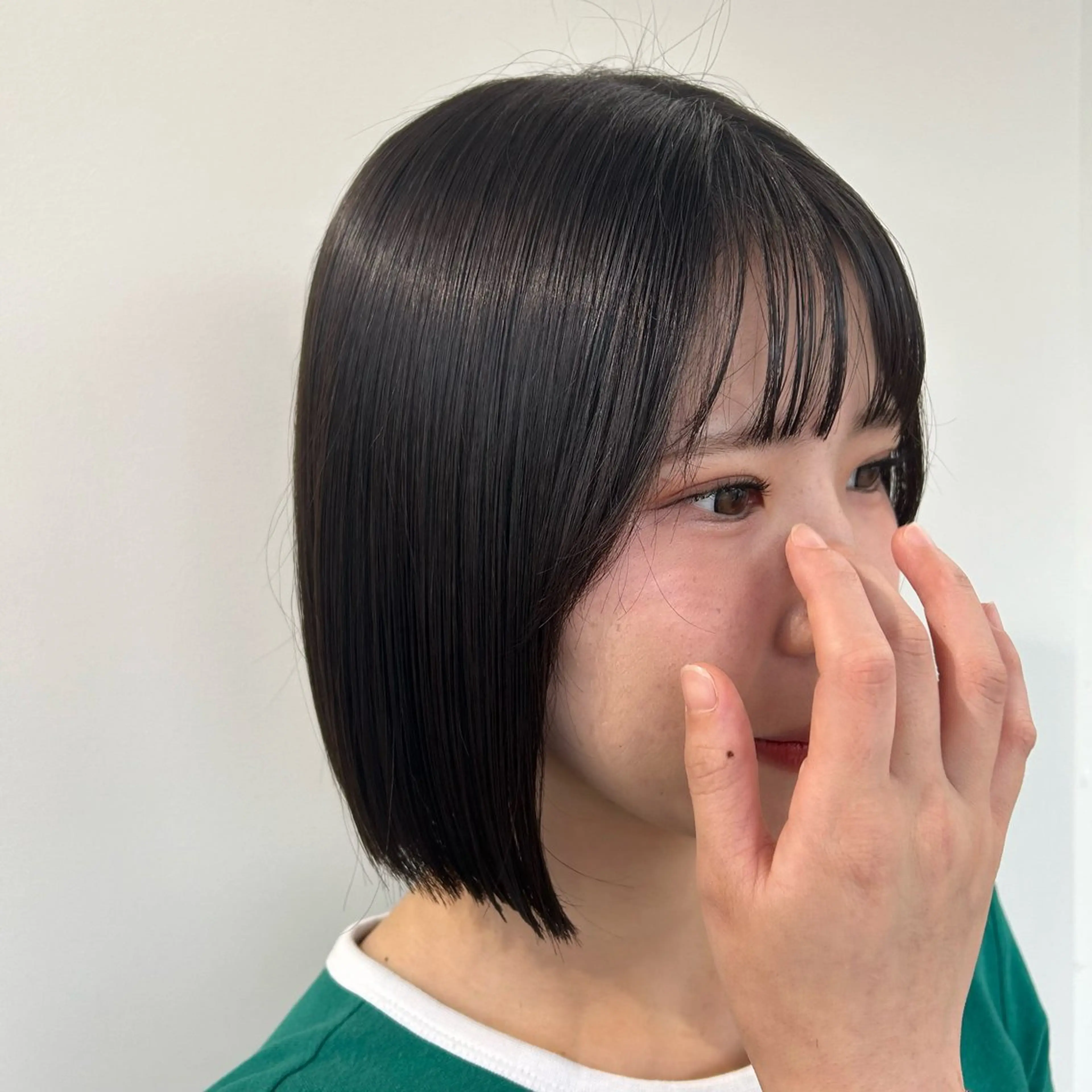 ミディアム 新潟/万代/レイヤー 韓国風/明間未来のヘアスタイル