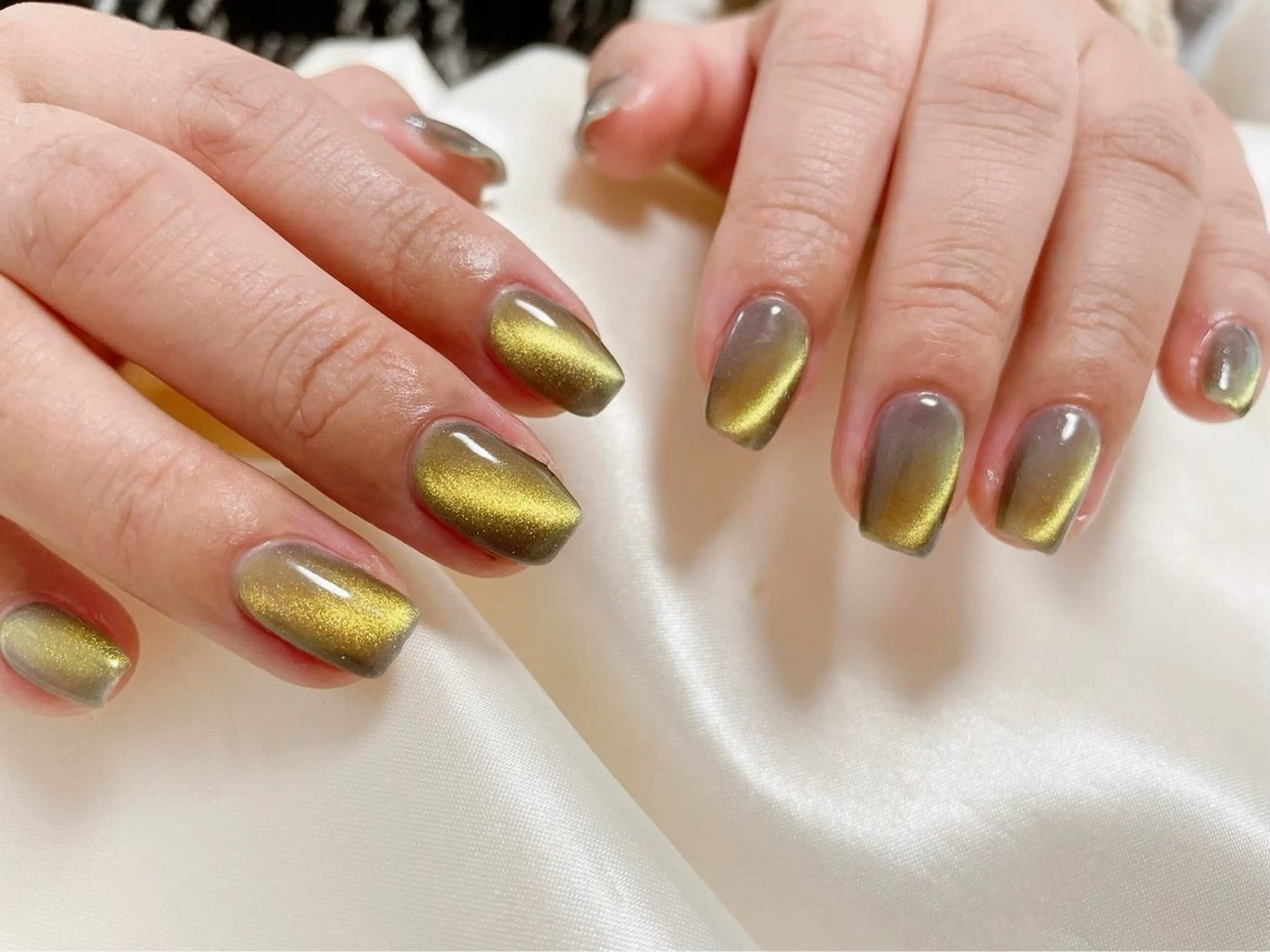 ネイル オーロラネイル フットネイル フレンチネイル ジェルネイル ハート ハンドネイル kikinail 溝の口のネイルデザイン