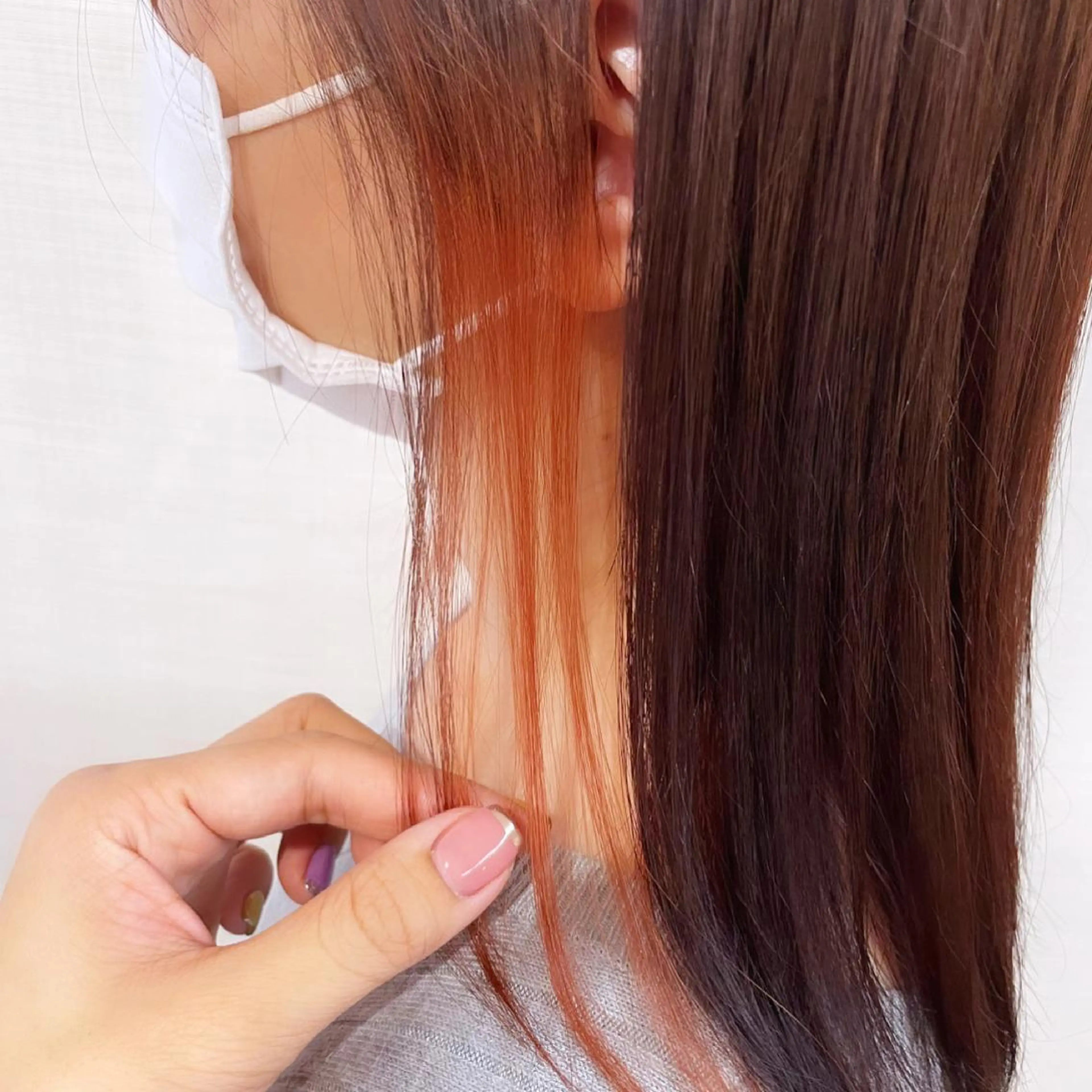 ミディアム ヘアカラー 近藤 楓花のヘアスタイル