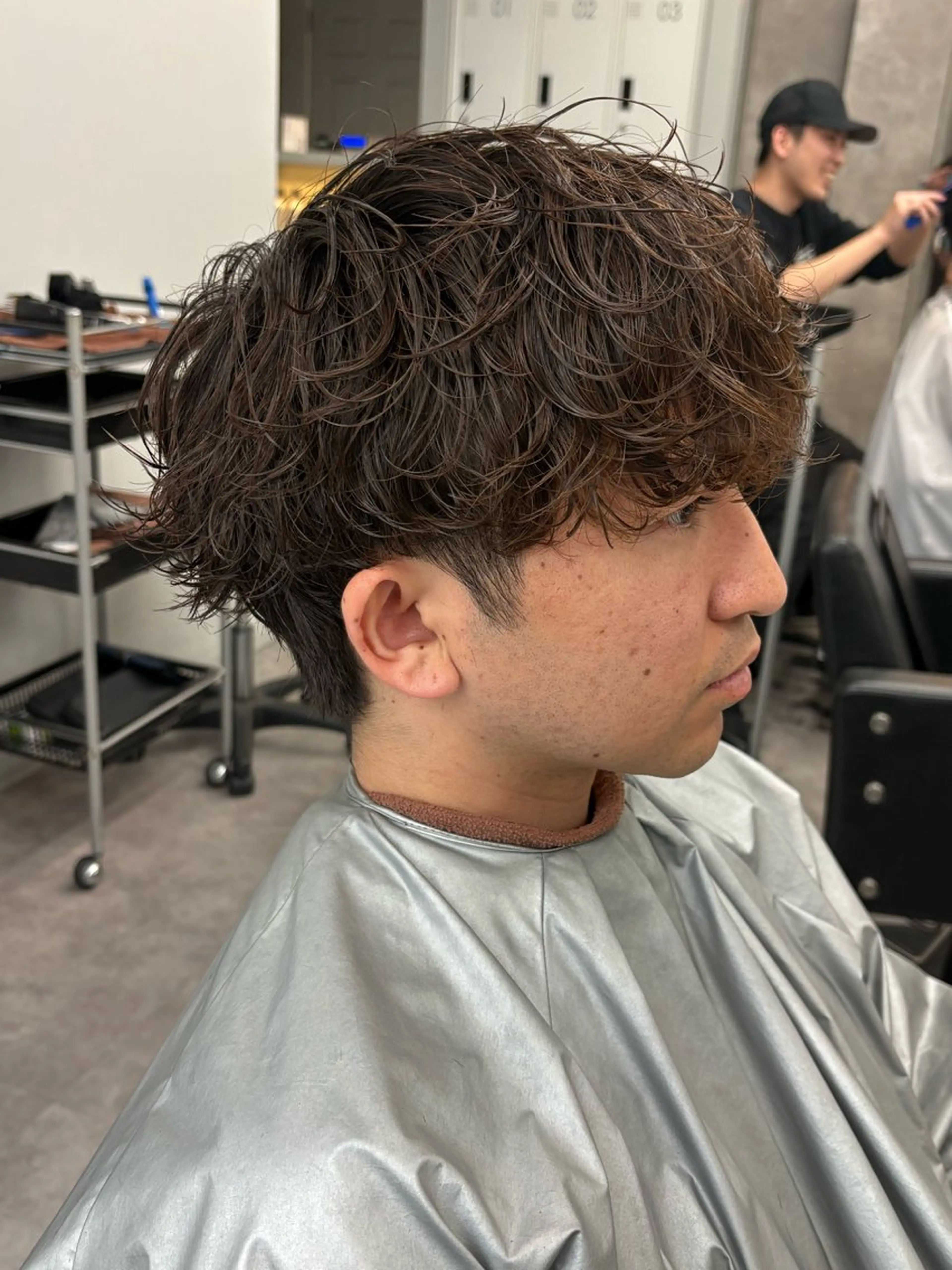 ショート メンズ カット パーマ 鈴木 メンズ北千住のヘアスタイル