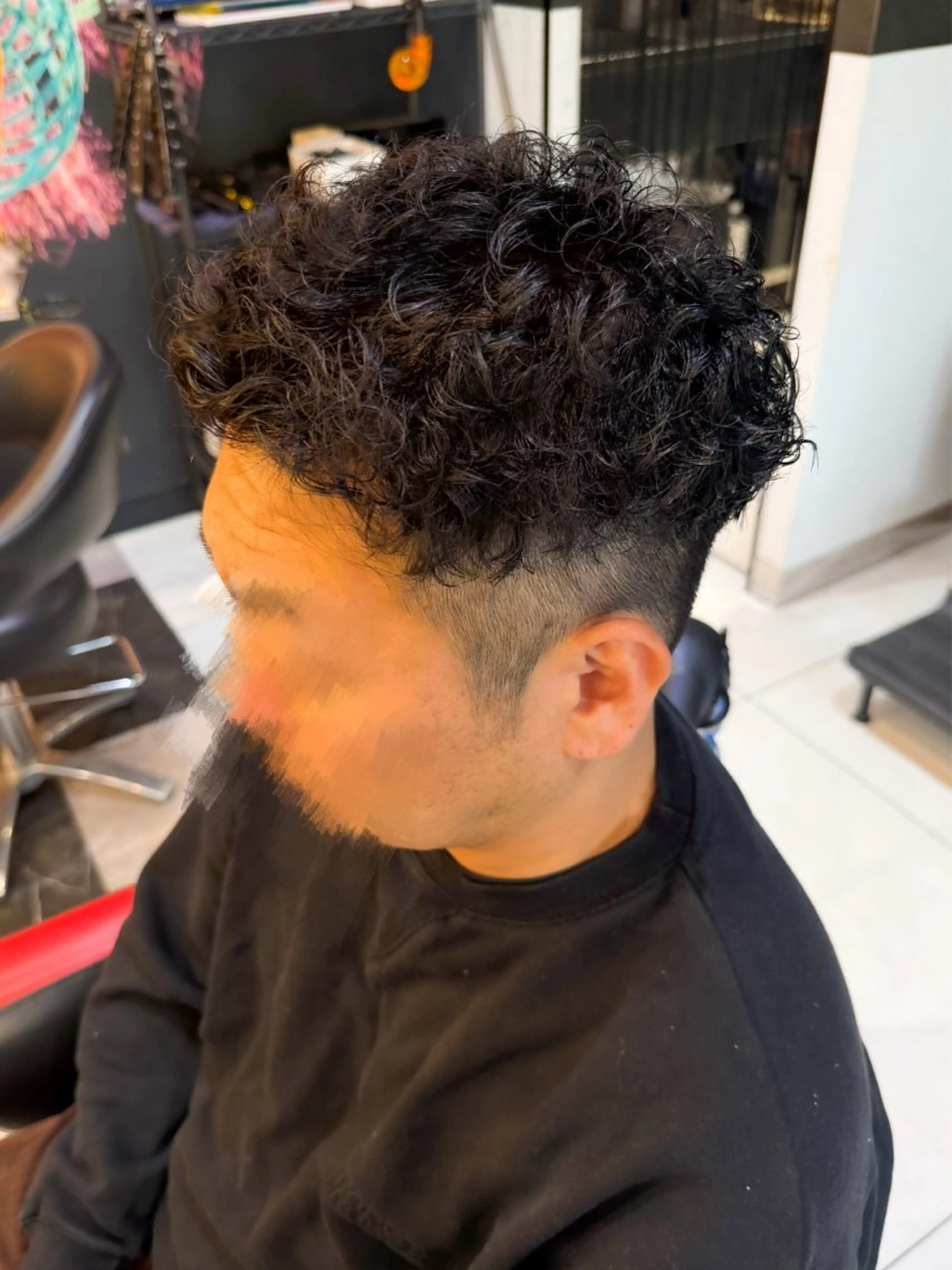 パーマ メンズ レディースモデル募集 無料/田中海斗のヘアスタイル