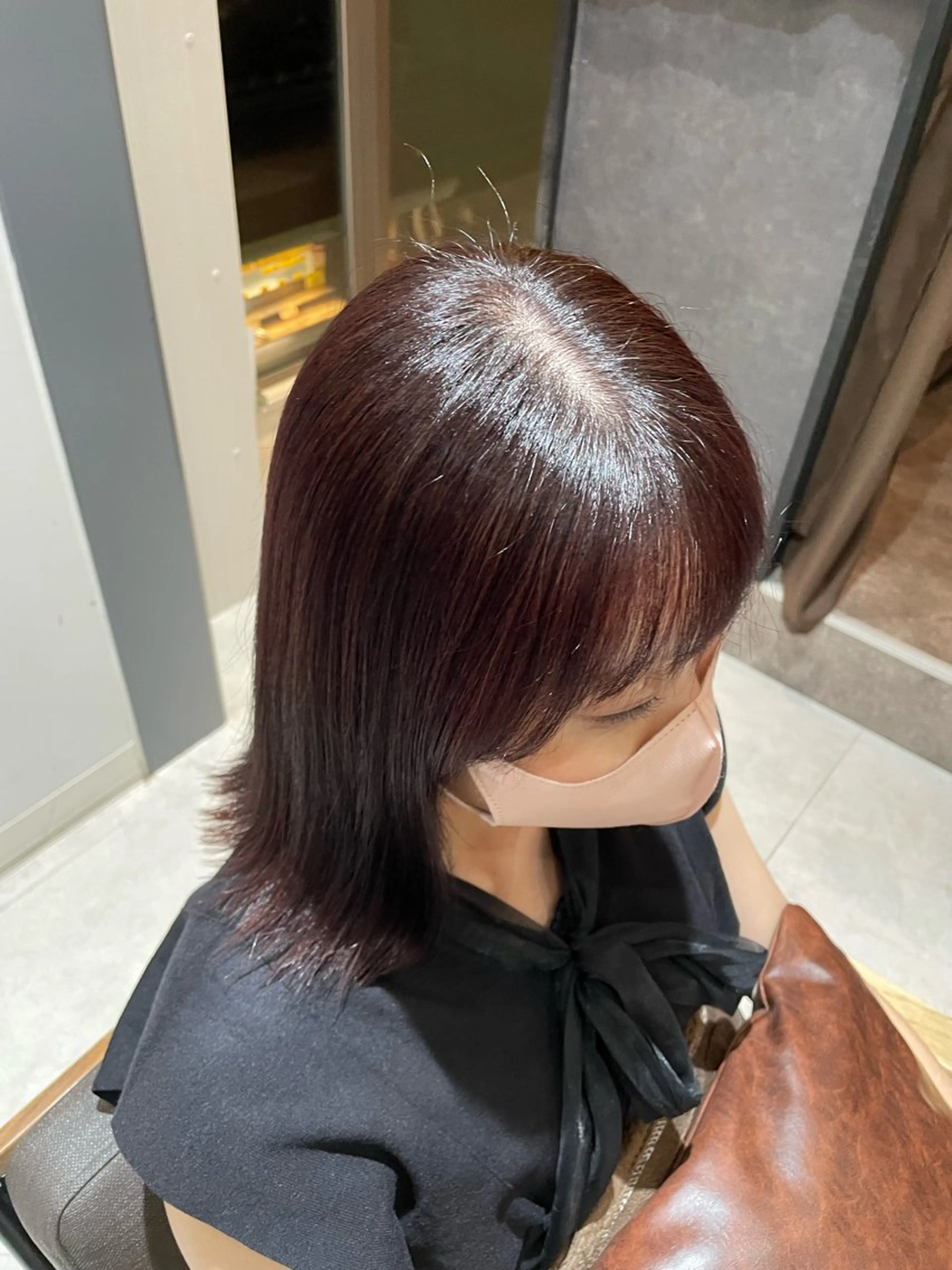 ミディアム カット ヘアカラー 大橋 広人のヘアスタイル