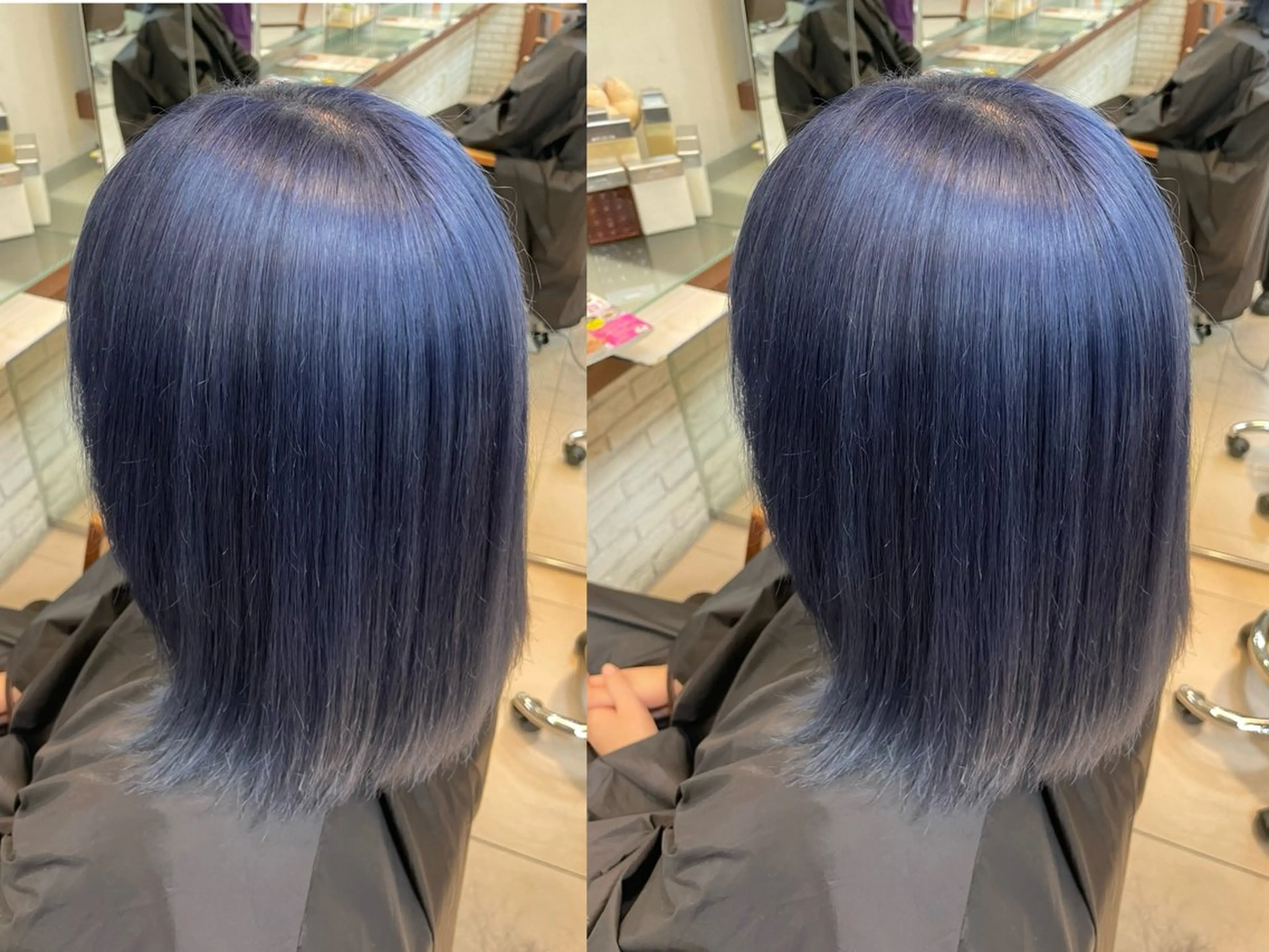 ミディアム カラー ブリーチ ダブルカラー ヘアカラー トリートメント 竹内帆希/縮毛矯正 /デザインカラーのヘアスタイル