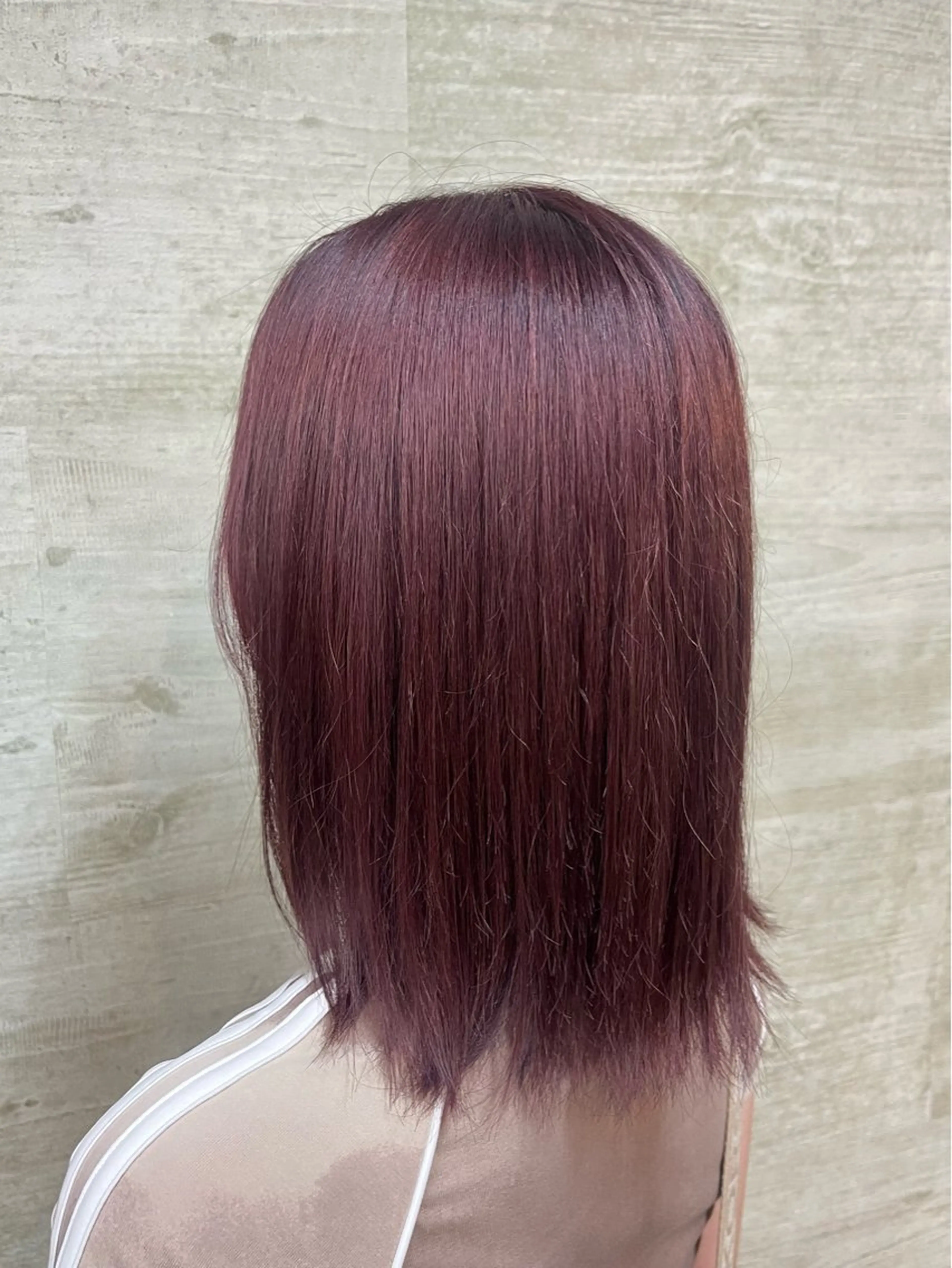 カラー カシス ピンクカラー モデル 募集中🧸佐藤 李桜のヘアスタイル