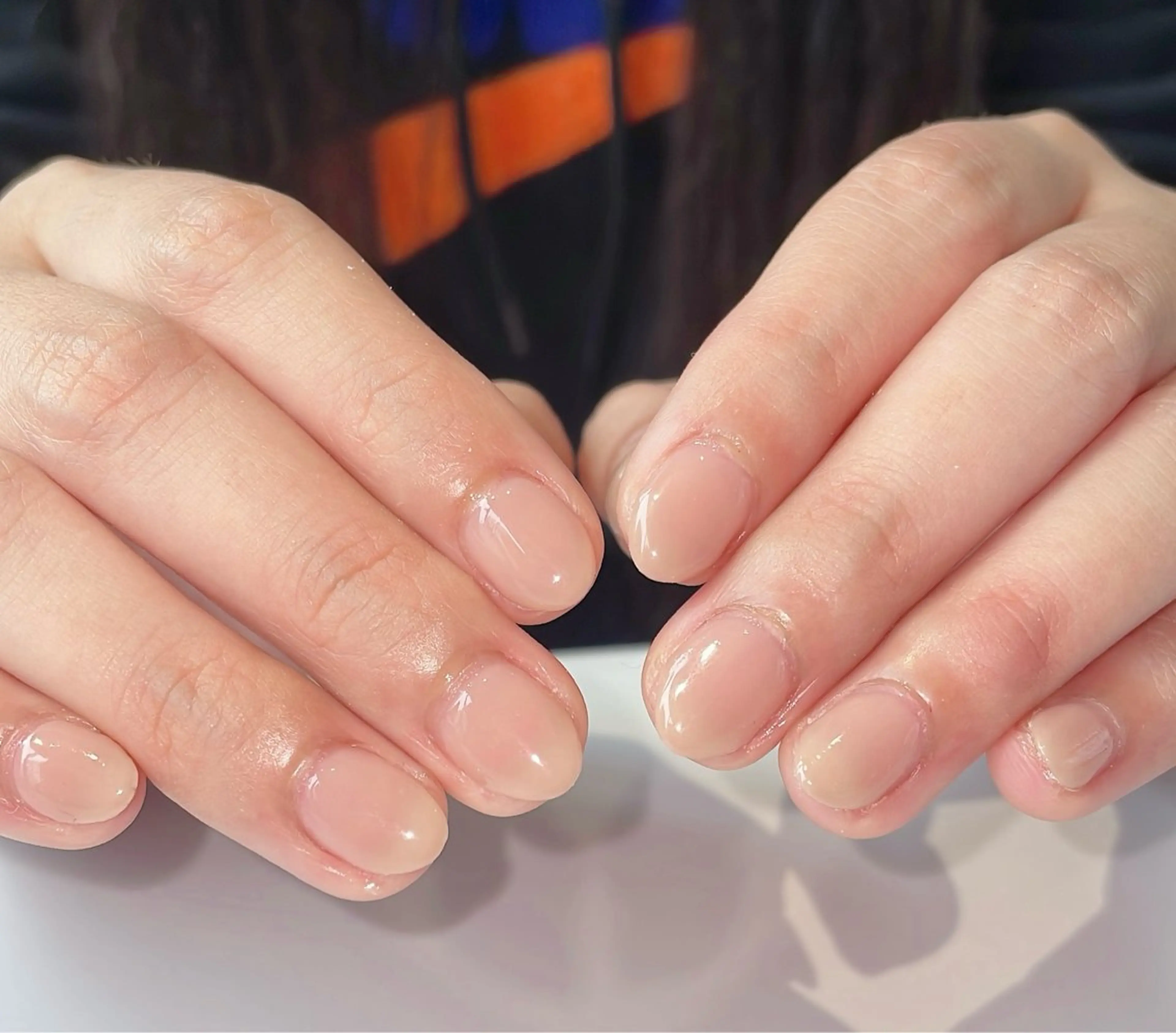 ネイル ワンカラーネイル 星 希乃歌のネイルデザイン