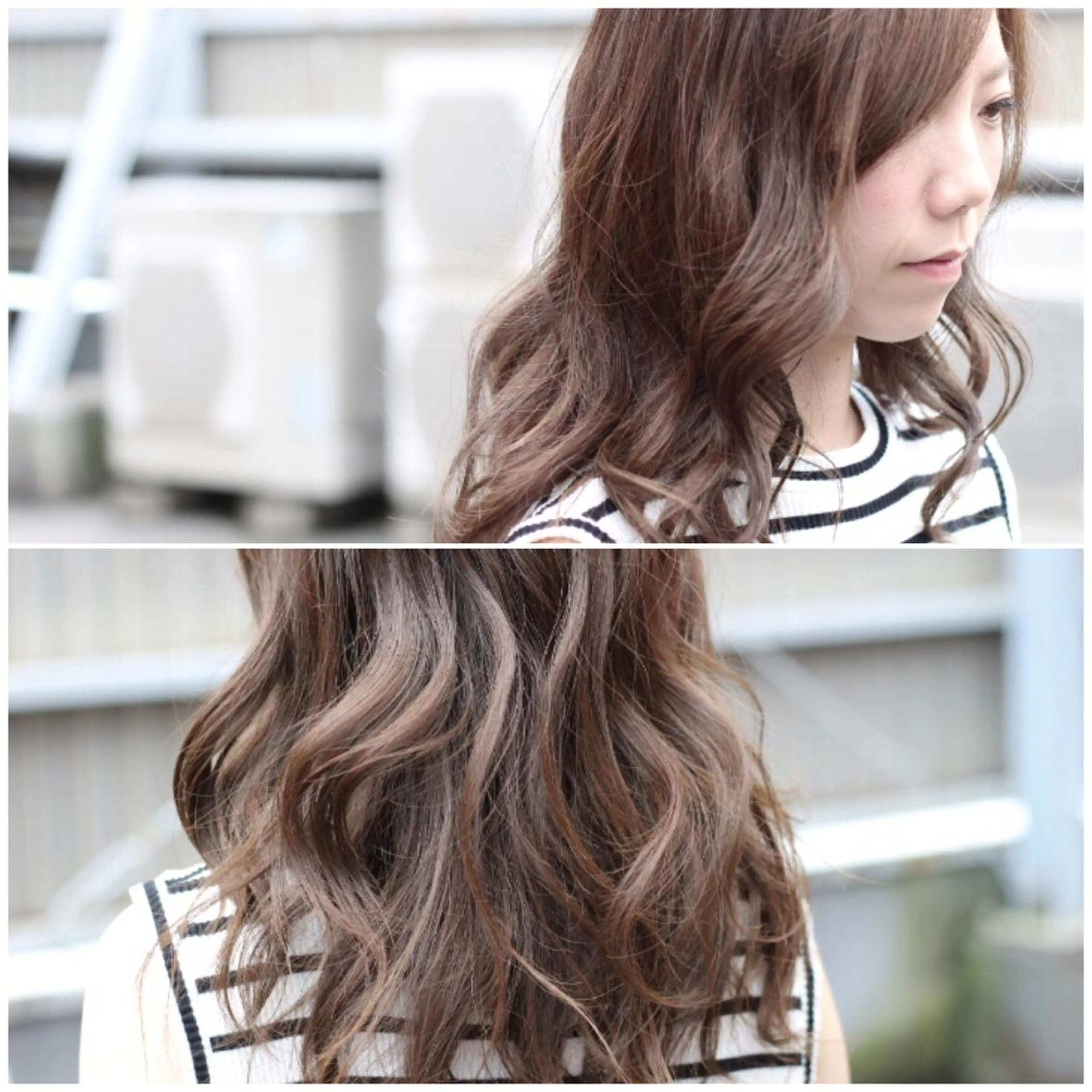 セミロング カラー グレージュ Viage （ビアージュ）のヘアスタイル