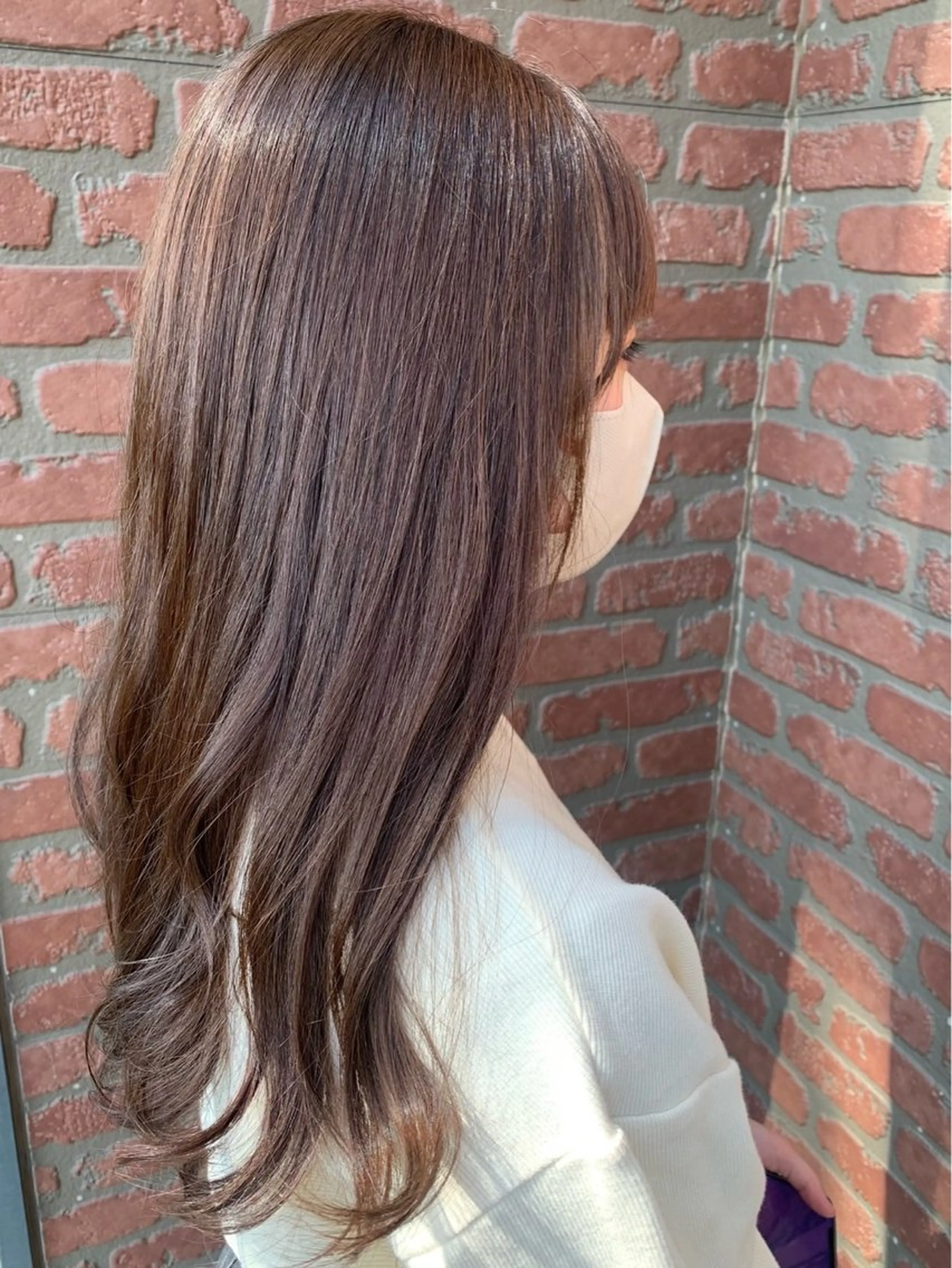 ロング カラー ベージュカラー ブラウンカラー ブラウンベージュ 寺田 さゆみのヘアスタイル