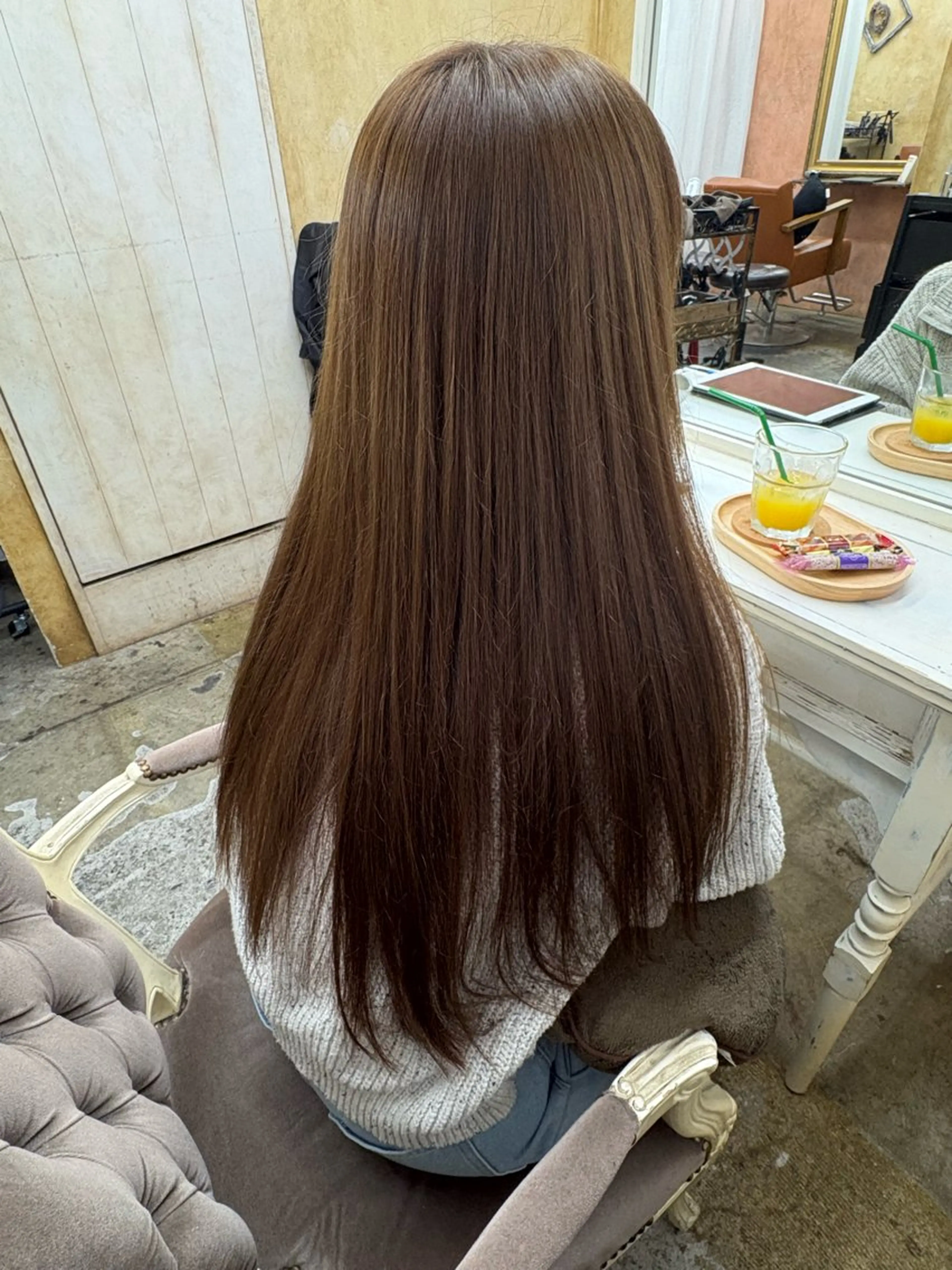 ロング ヘアカラー トリートメント Retsu /UniQのヘアスタイル