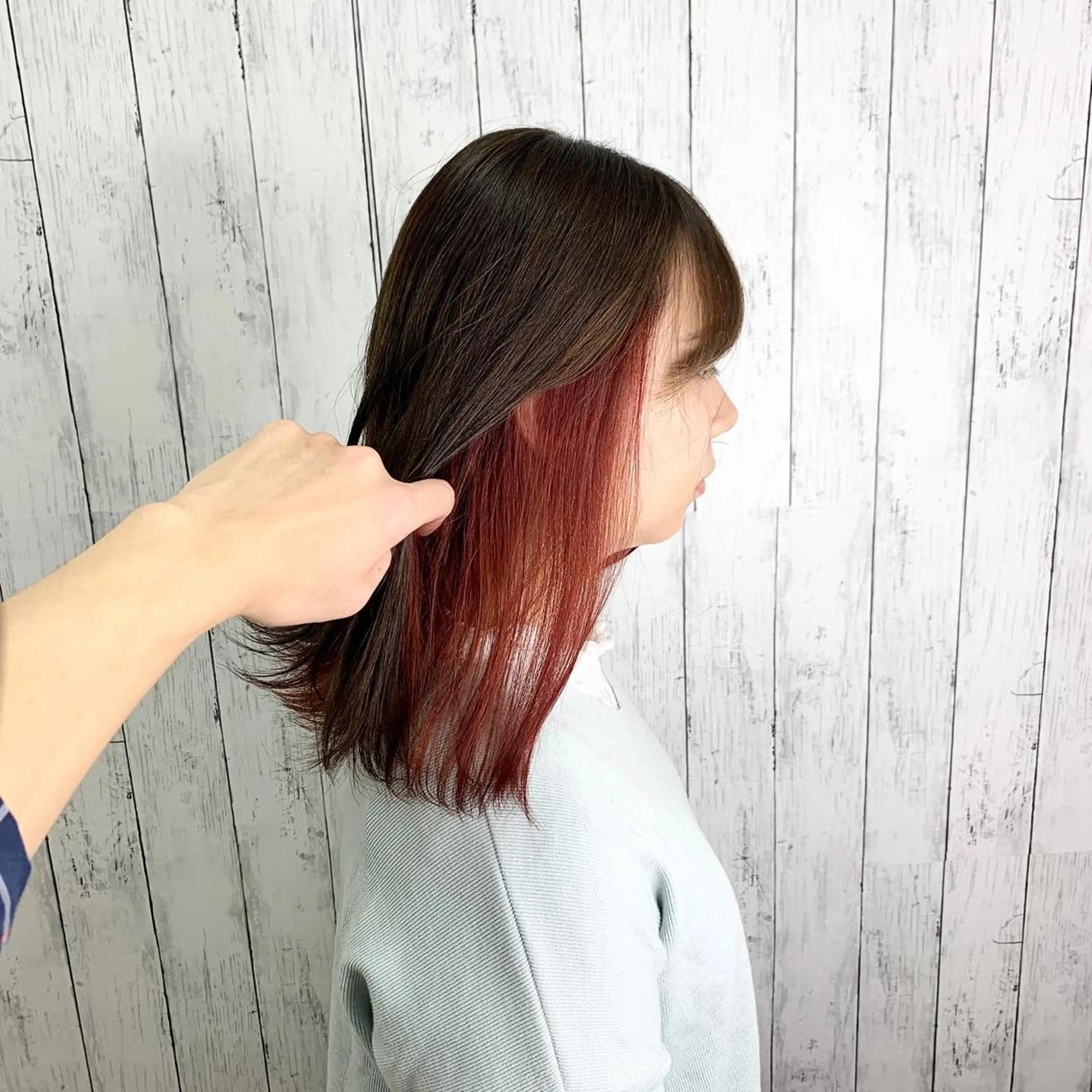 ミディアム 【清瀬】パサツキ 広がり改善川合剛史のヘアスタイル