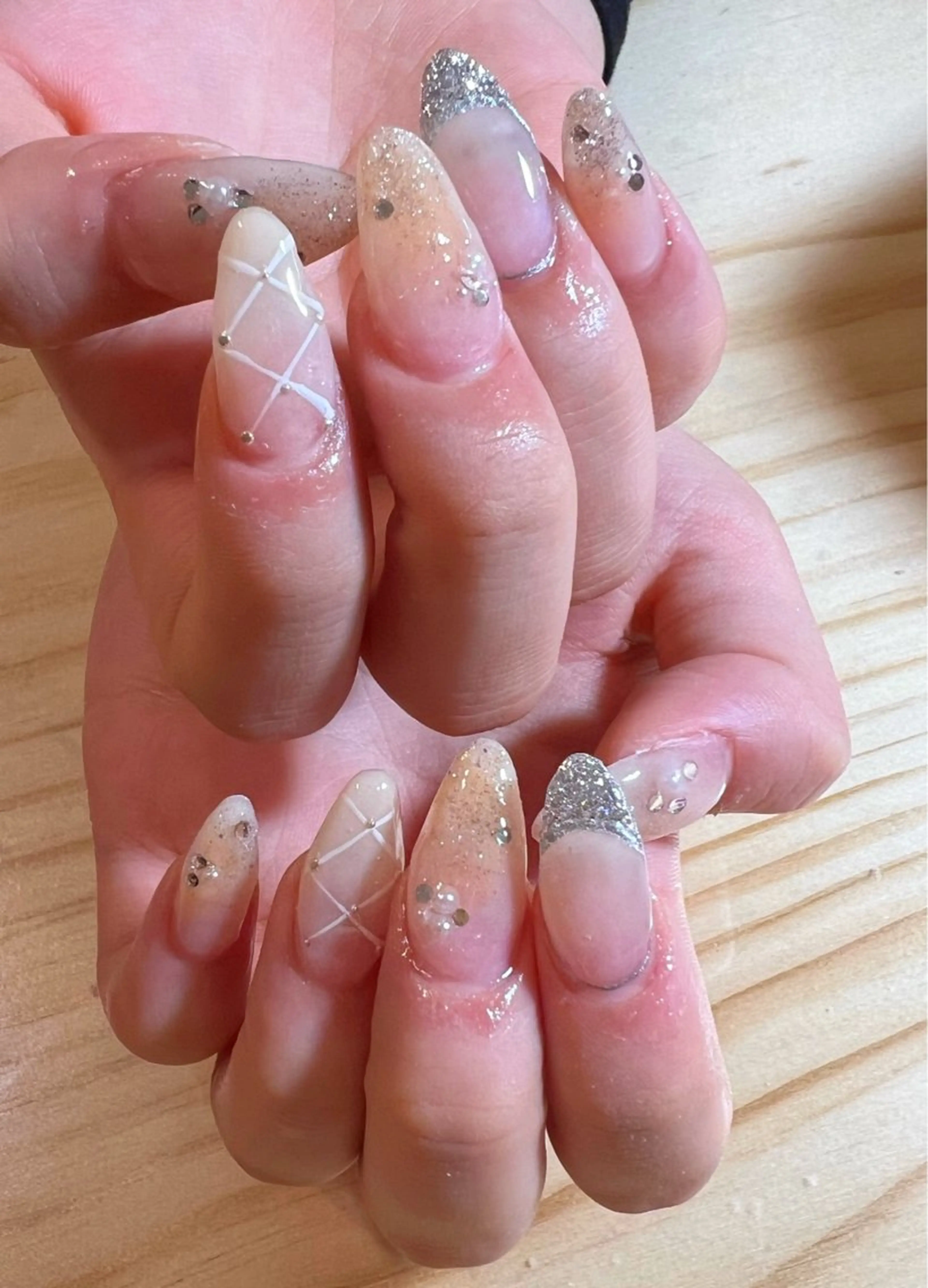 ネイル ガーリー 春ネイル ハンドネイル private salon mieのネイルデザイン